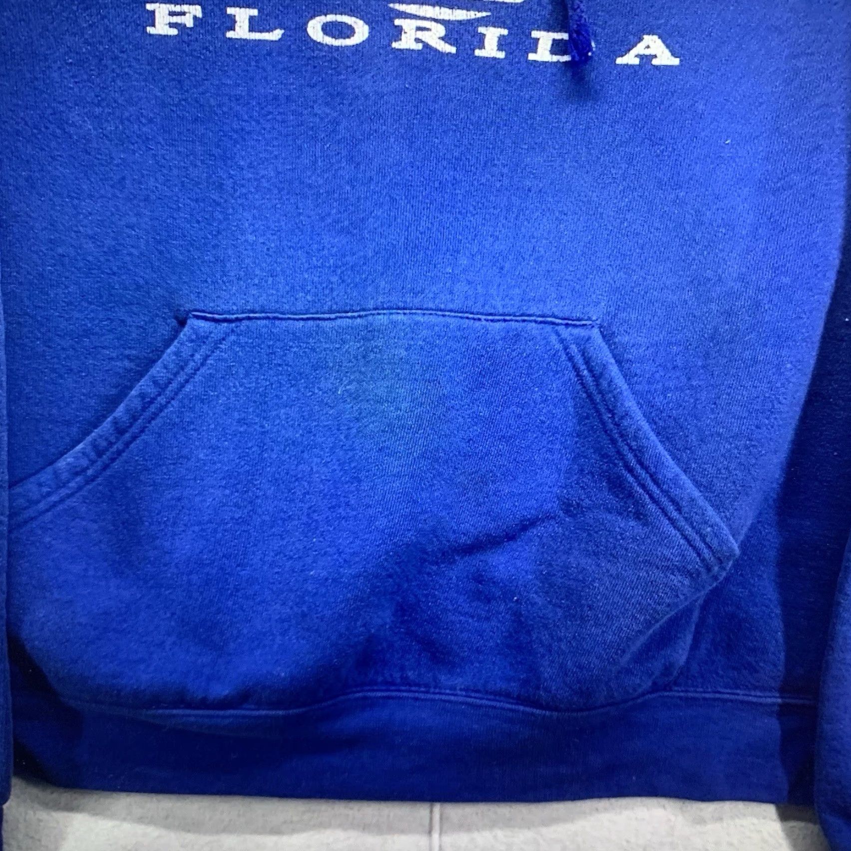 Soffe VINTAGE Soffe Hoodie Unisex Adults L Navy Blue Fort Myers Beach Florida 90s Graphic Print Hooded Pullover Casual Walking Size US L / EU 52-54 / 3 - 6 Thumbnail