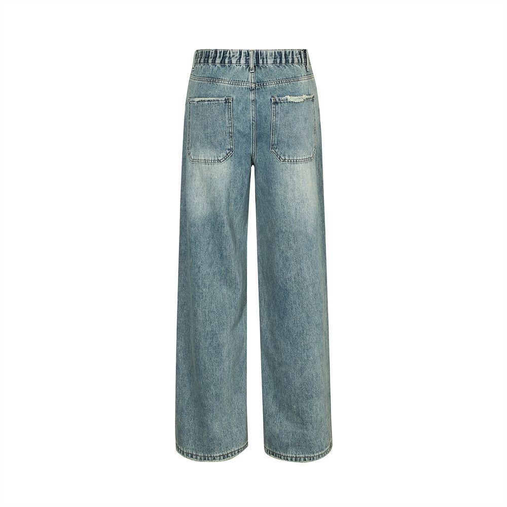 Japanese Brand × Jean Vintage distressed loose versatile casual washed jeans Size US 32 / EU 48 - 3 Thumbnail