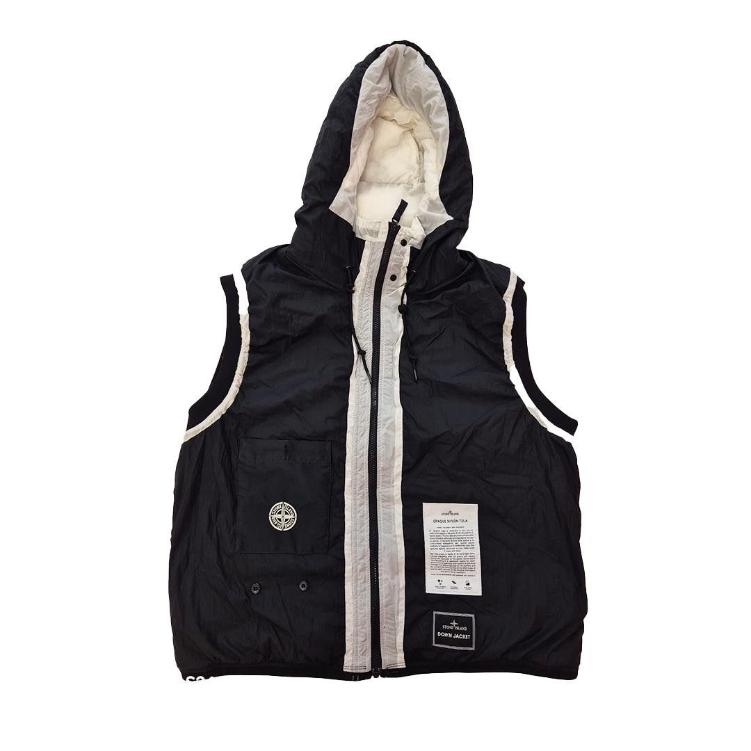 Stone Island Stone Island Vintage Opaque Nylon Tela White Gilet (3XL) Size US XXL / EU 58 / 5 - 3 Thumbnail
