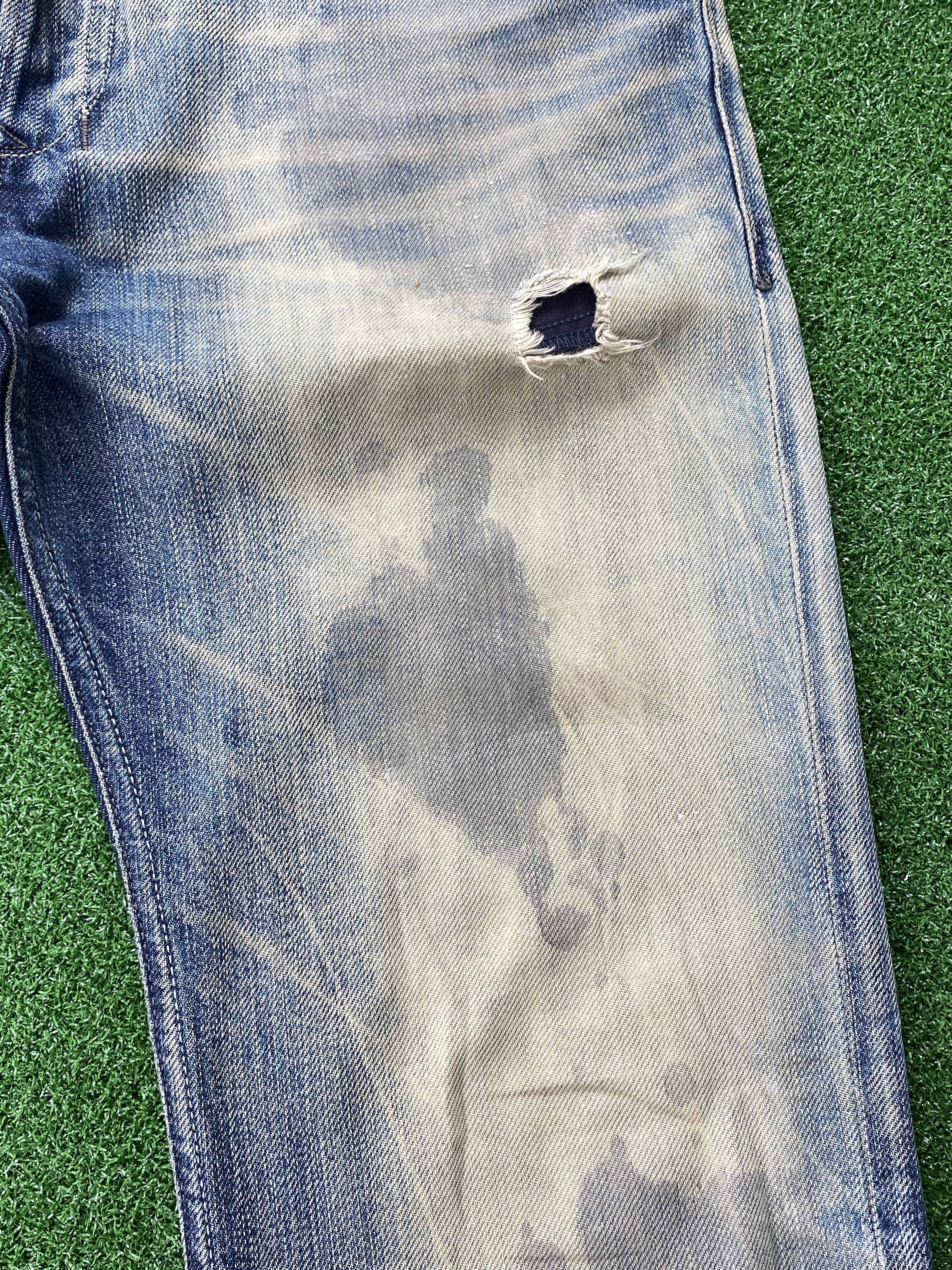 Diesel 💢 Selvedge Vintage Diesel Industry Faded Blue Jeans CP0077 Size US 32 / EU 48 - 3 Thumbnail