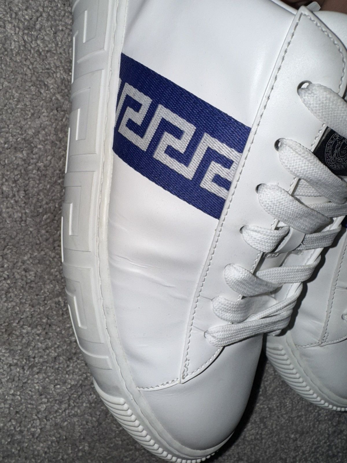 Versace Versace Greta-Detail Leather Sneakers Size US 11 / EU 44 - 6 Thumbnail