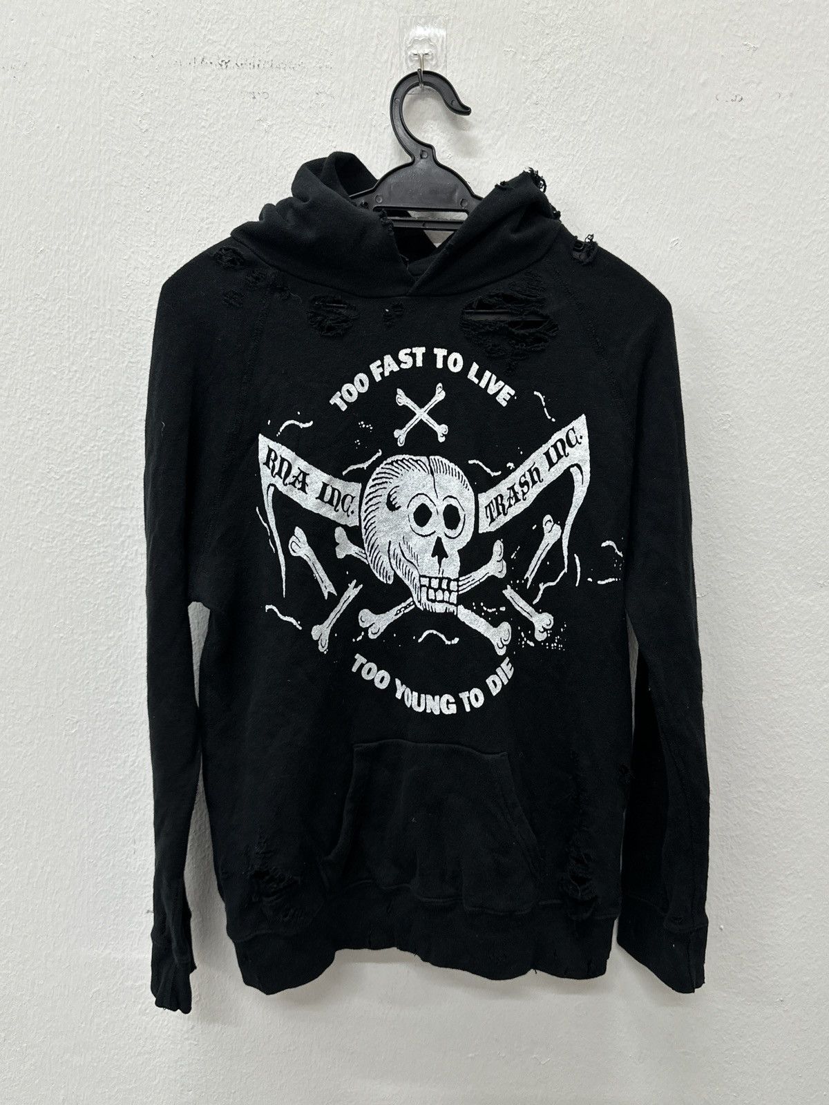 Japanese Brand RNA Japanese “Too Fast To Live Too Young To Die” Distressed Size US M / EU 48-50 / 2 - 11 Thumbnail