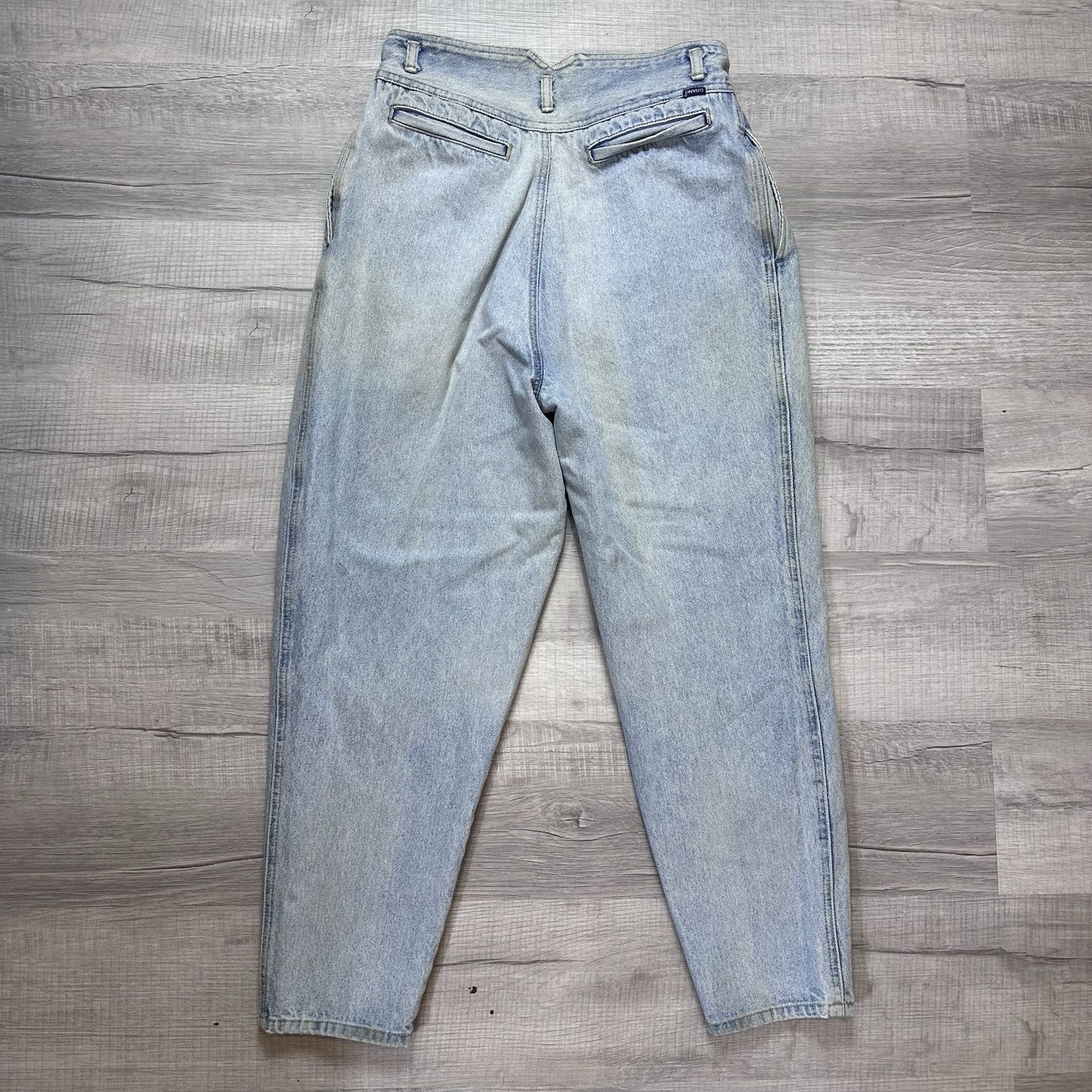 Jean × Vintage VTG GITANO Pleated High Rise Tapered Distressed Jeans Sz 14 Size 28" / US 6 / IT 42 - 9 Thumbnail