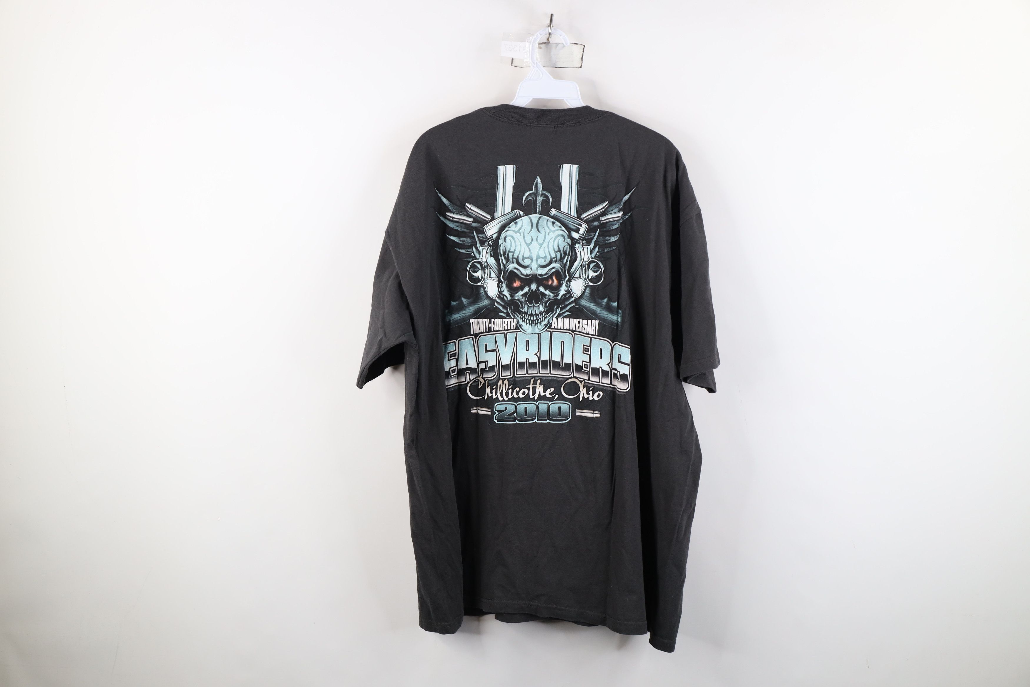 Vintage Vintage Y2K Motorcycle Skull Tribal Fire Flames T-Shirt Size US XXL / EU 58 / 5 - 12 Thumbnail