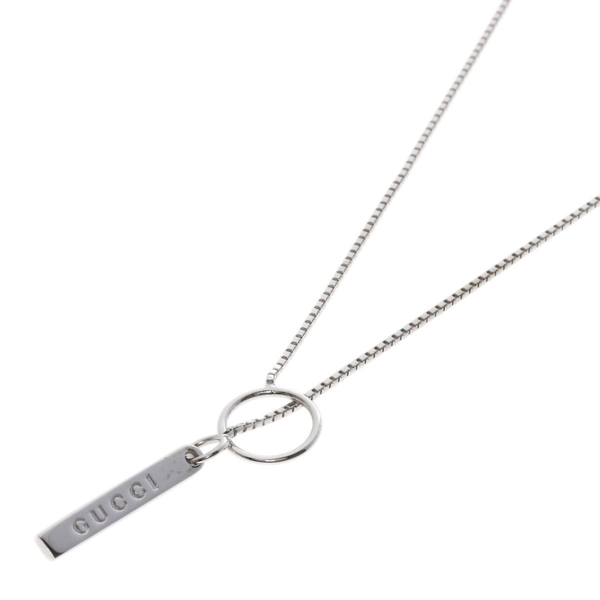 Gucci Gucci Lariat Necklace 18K White Gold Women's GUCCI Size ONE SIZE - 1 Thumbnail