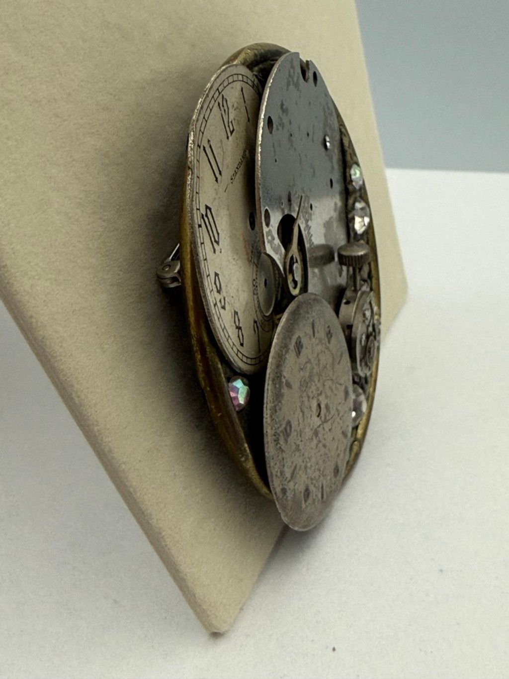 The Unbranded Brand Lesli Mones Vintage Steampunk Watch Parts Brooch Pin Size ONE SIZE - 9 Thumbnail