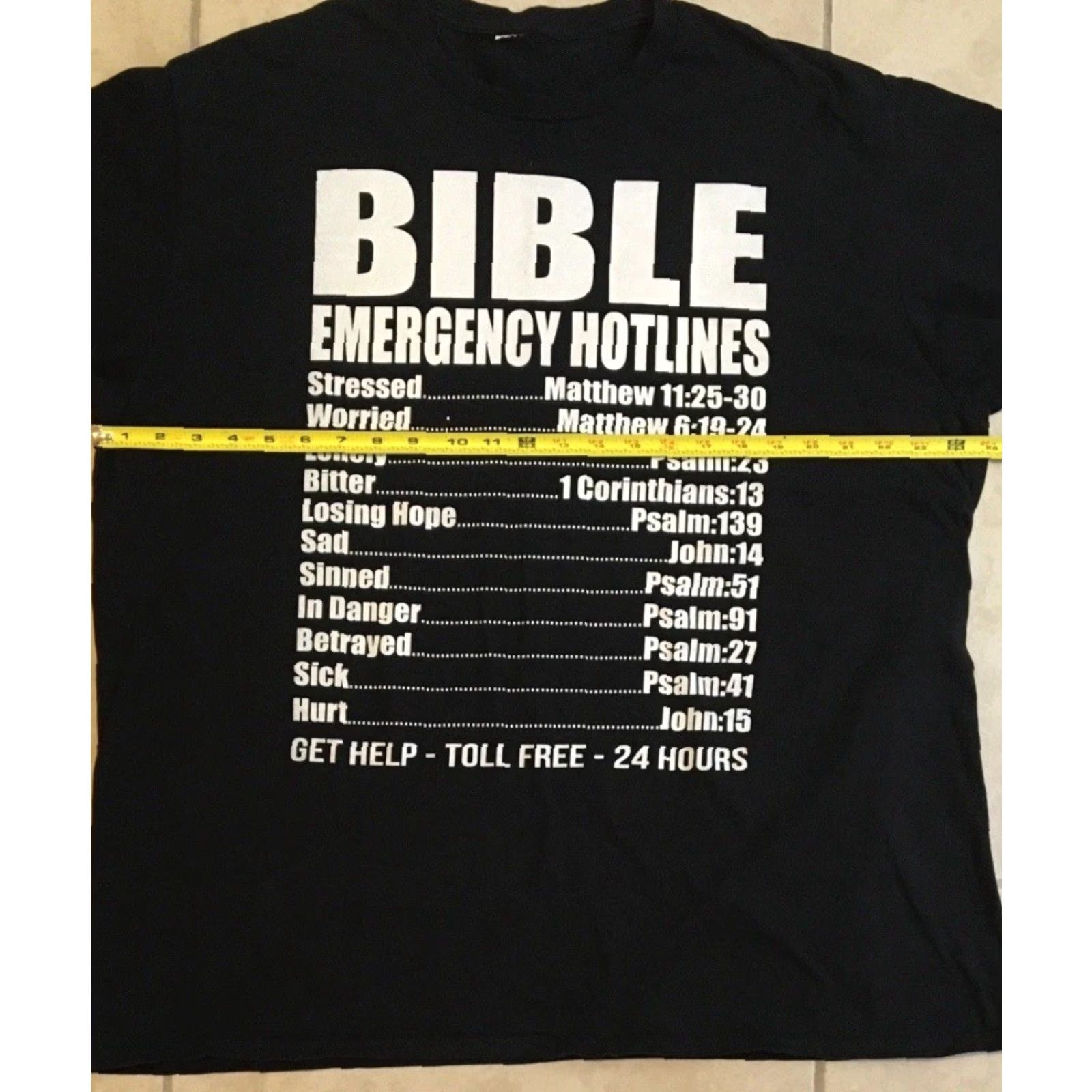 Vintage Vtg Bible Emergency Hotline Shirt XXL Funny God Jesus Christ Grunge Joke 90s Y2K Shirt Mens Black 2XL T-Shirt Short Sleeve Christian Humor Vintage Size US XXL / EU 58 / 5 - 5 Thumbnail