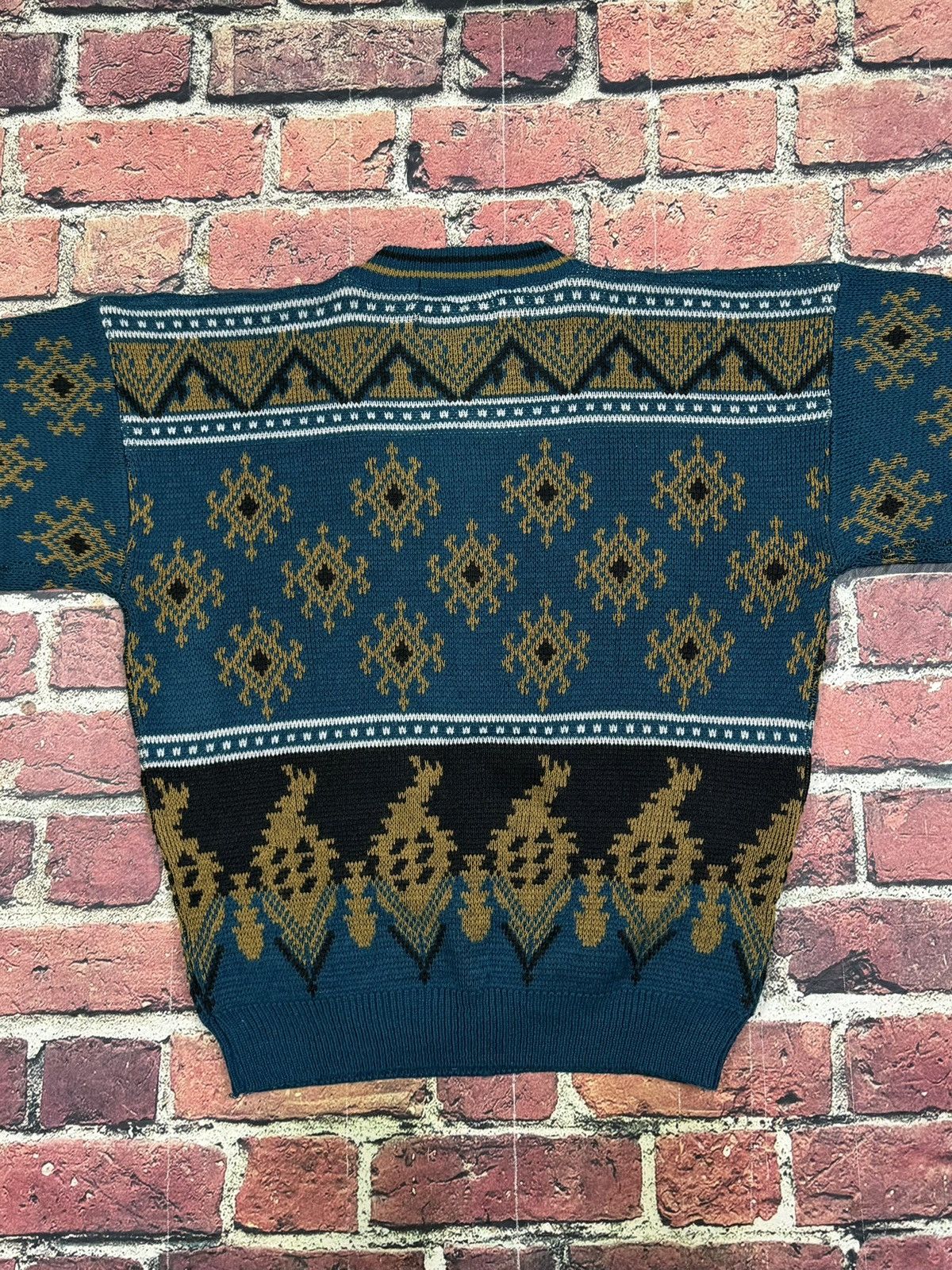 Botany 500 Vintage Botany 500 Pullover Sweater Knit Geometric 80s 90s Size US L / EU 52-54 / 3 - 4 Thumbnail