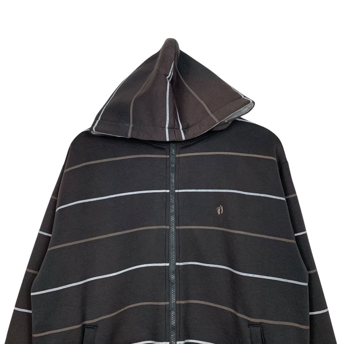 Hang Ten HANG TEN Striped Small Logo Pullover Hoodies #1568-C70 Size US M / EU 48-50 / 2 - 2 Thumbnail