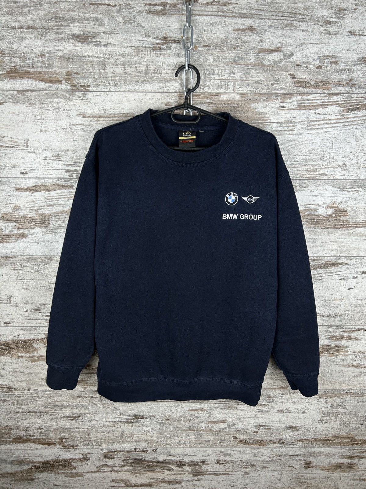 BMW × Vintage Mens Vintage BMW Sweatshirt Mini Cooper rare y2k navy basic Size US M / EU 48-50 / 2 - 1 Thumbnail