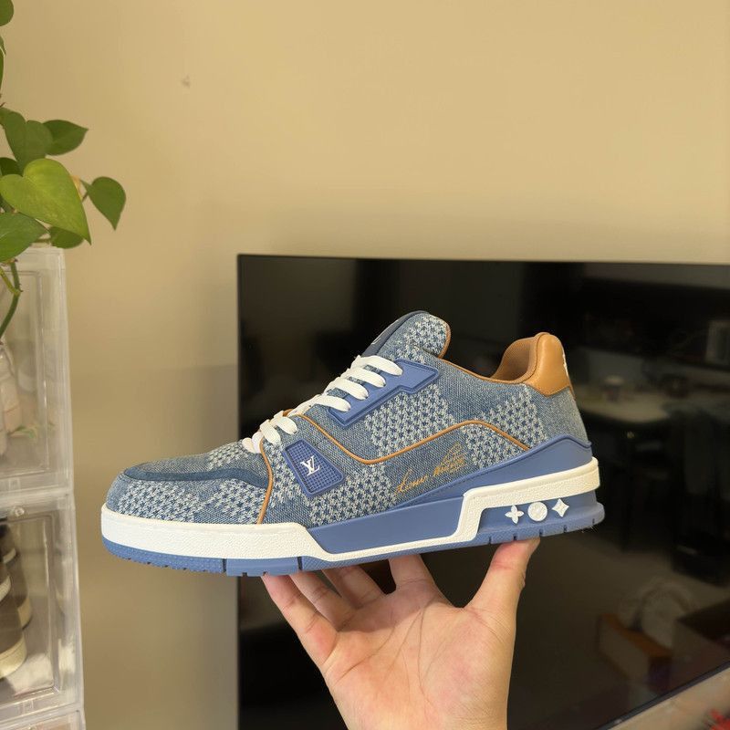 Louis Vuitton Louis Vuitton Trainer Leather Low-Top Sneakers -2508 Size US 9.5 / EU 42-43 - 5 Thumbnail
