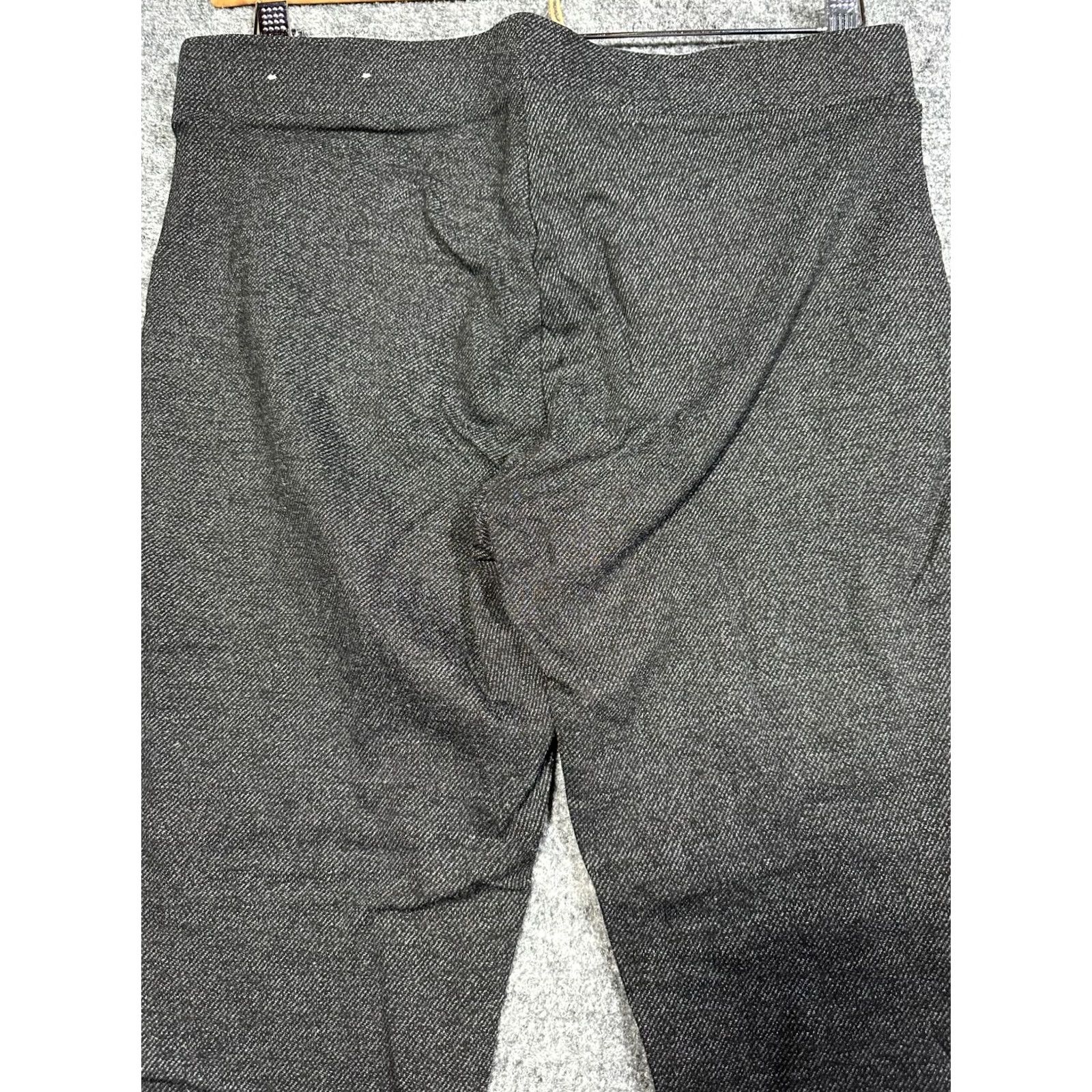 Ann Taylor Ann Taylor Pants Womens Medium Black Knit Tapered Stretch Pull On Flat Front Size 32" / US 10 / IT 46 - 7 Thumbnail