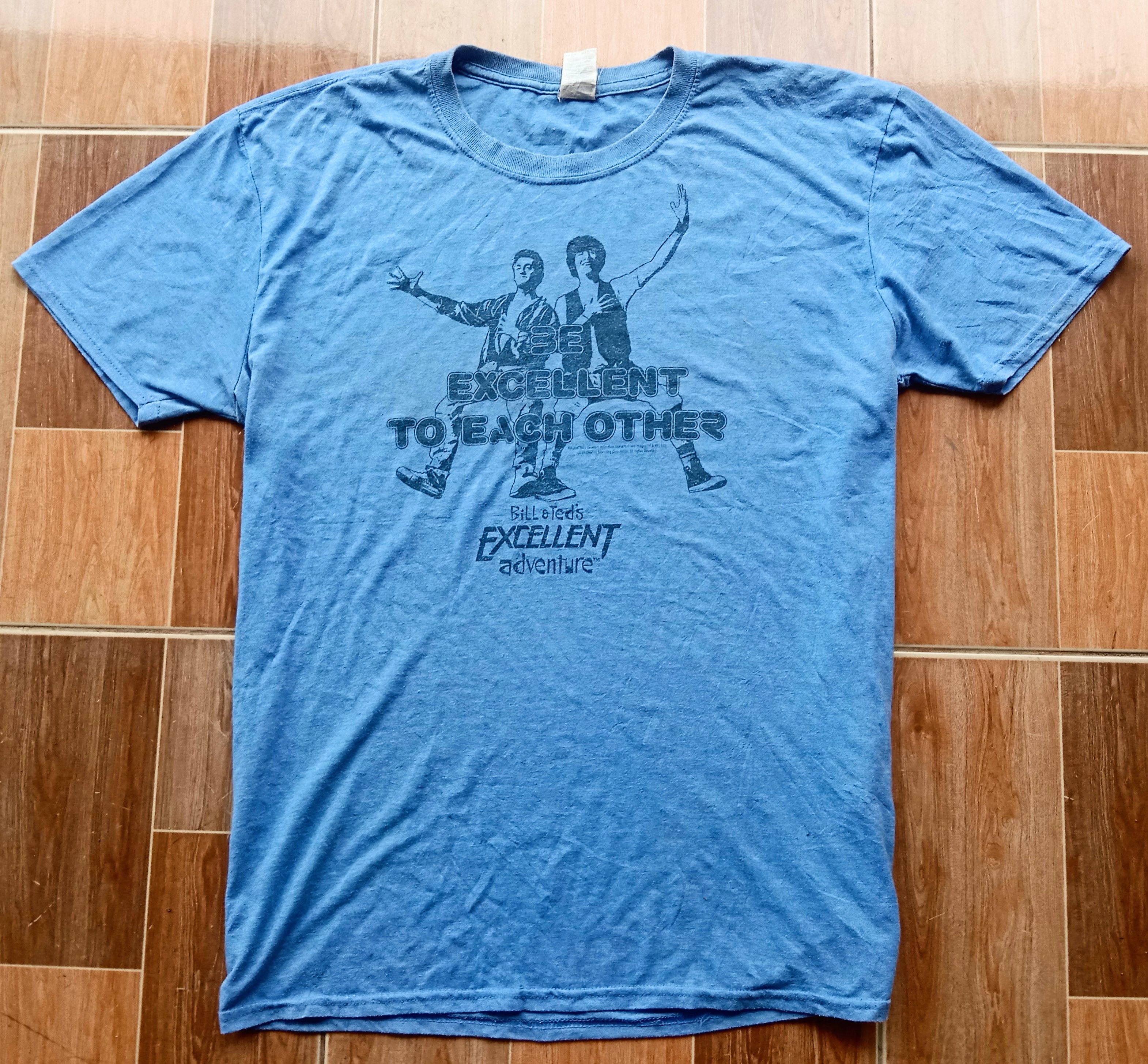 image of Gildan Bill And Teds Tee in Blue, Men's (Size XL)