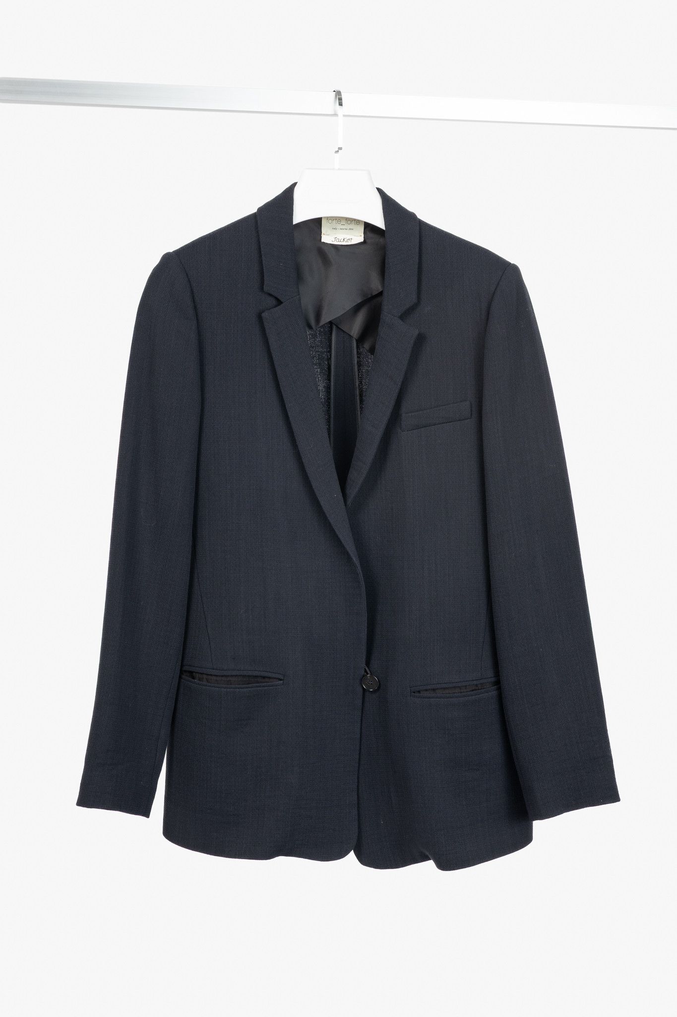 forte_forte Forte Forte AW/14 Wool-Blend Crepe Single-Breasted Blazer Size M / US 6-8 / IT 42-44 - 1 Thumbnail