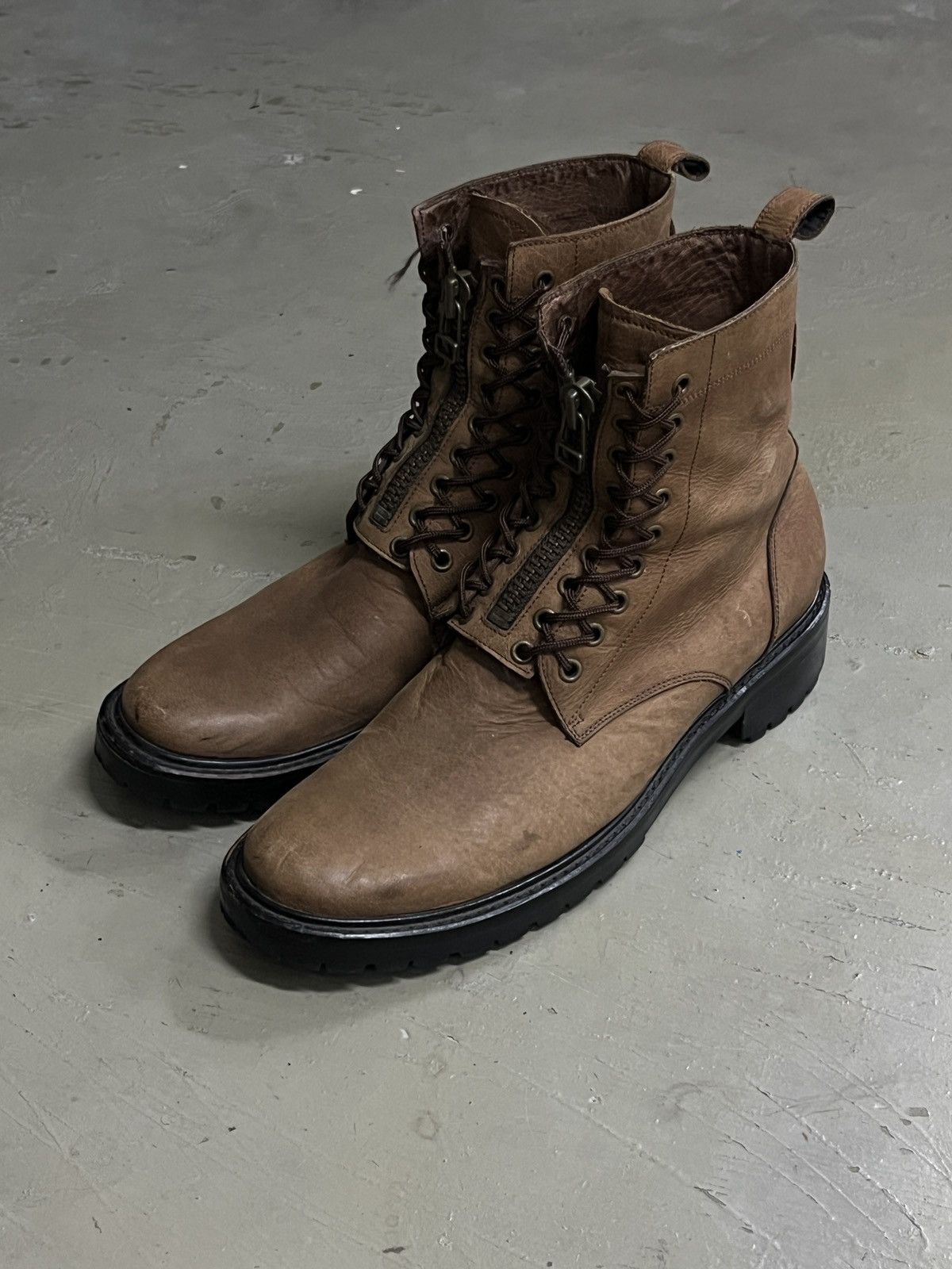 Guidi Takeo Kikuchi Lace Zipper Leather Combat Guidi Style Boots Size US 9 / EU 42 - 2 Thumbnail