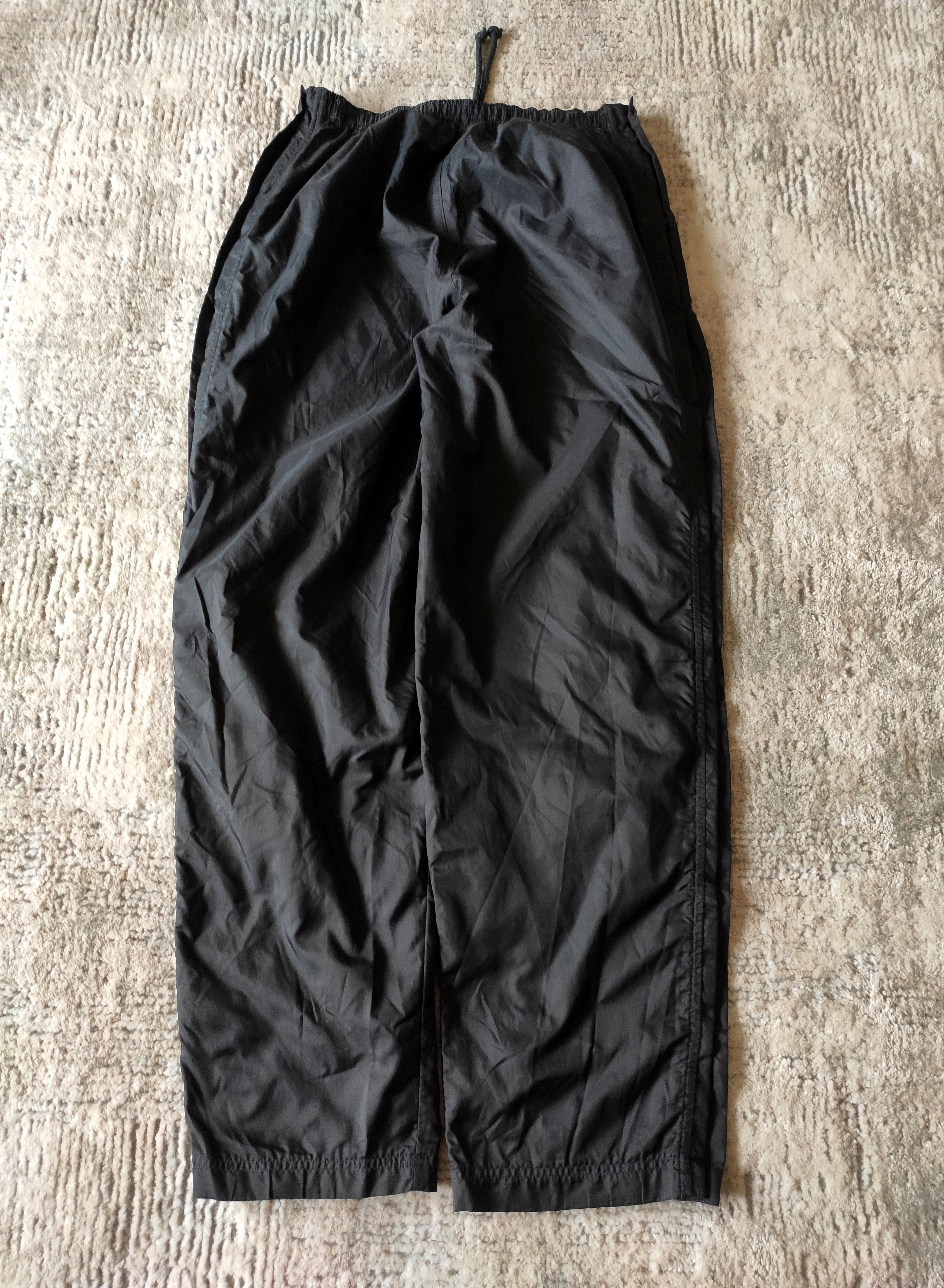 Nike × Vintage Nike vintage trackpants sweatpants 90s black button swoosh M Size US 32 / EU 48 - 4 Thumbnail