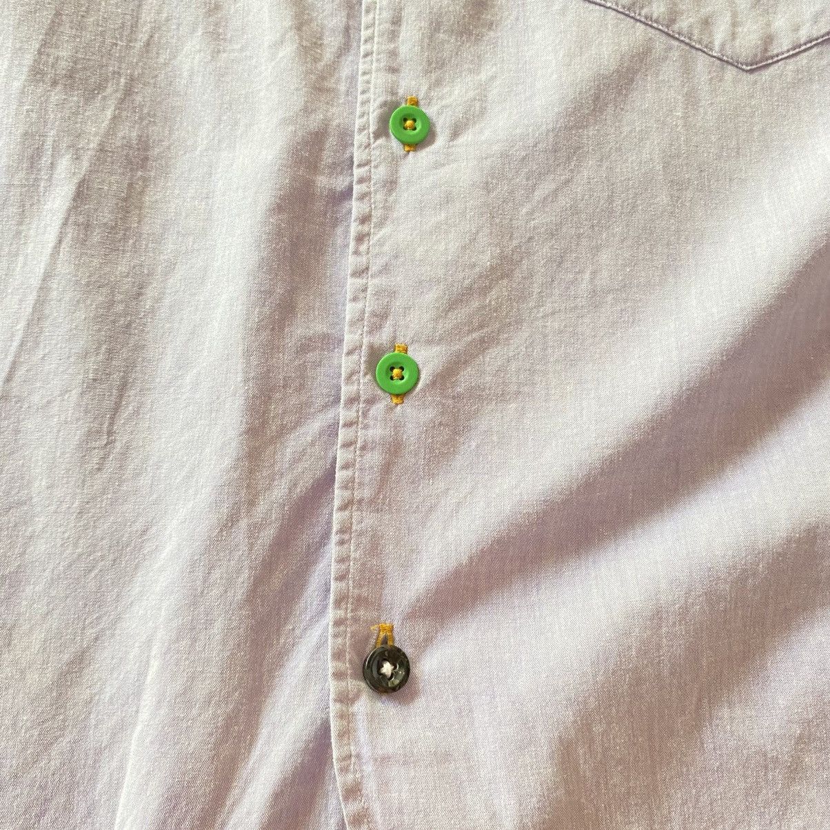 Frapbois FRAPBOIS Bright Lavender Mandarin Collar Button-Up Shirt Size M / US 6-8 / IT 42-44 - 12 Thumbnail