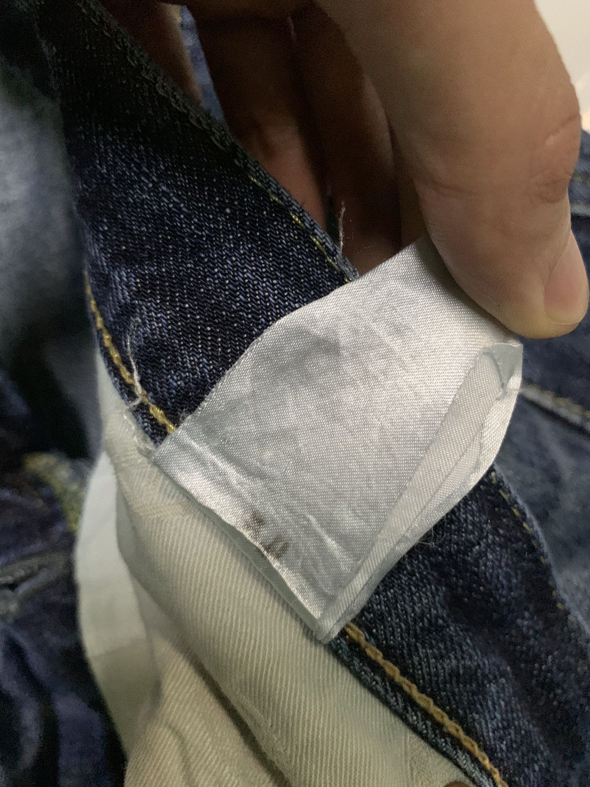 Kapital MOMOTARO SELVEDGE BUTTON FLY FADED DISTRESSED DENIM Size US 33 - 24 Thumbnail