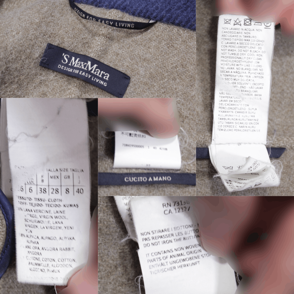 Max Mara Wool Angora Coat Size S / US 4 / IT 40 - 9 Thumbnail