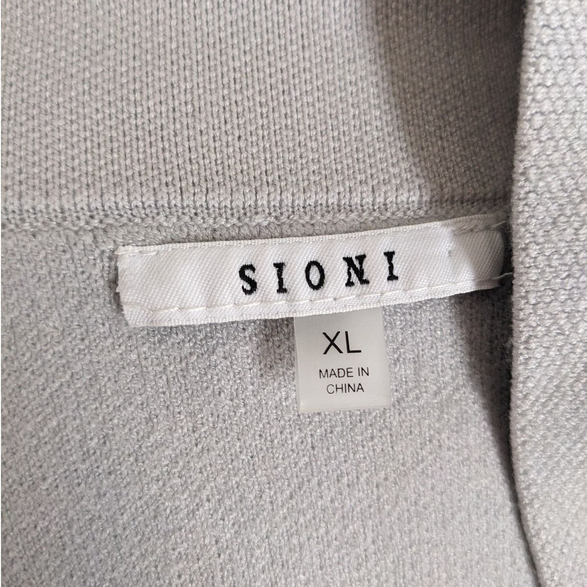 Other SIONI Knit Gray Collared Button Up Relaxed Sweater XL Size XL / US 12-14 / IT 48-50 - 5 Thumbnail