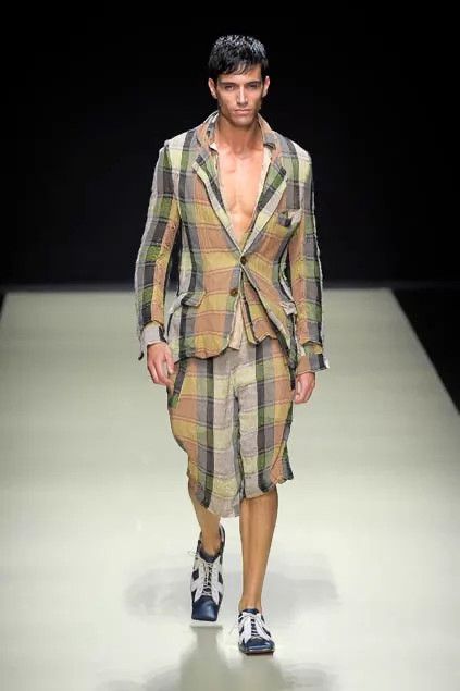 Vivienne Westwood Vivienne Westwood 2009SS Linen Check Jacket 44 O/Y/W/P Size US S / EU 44-46 / 1 - 3 Thumbnail