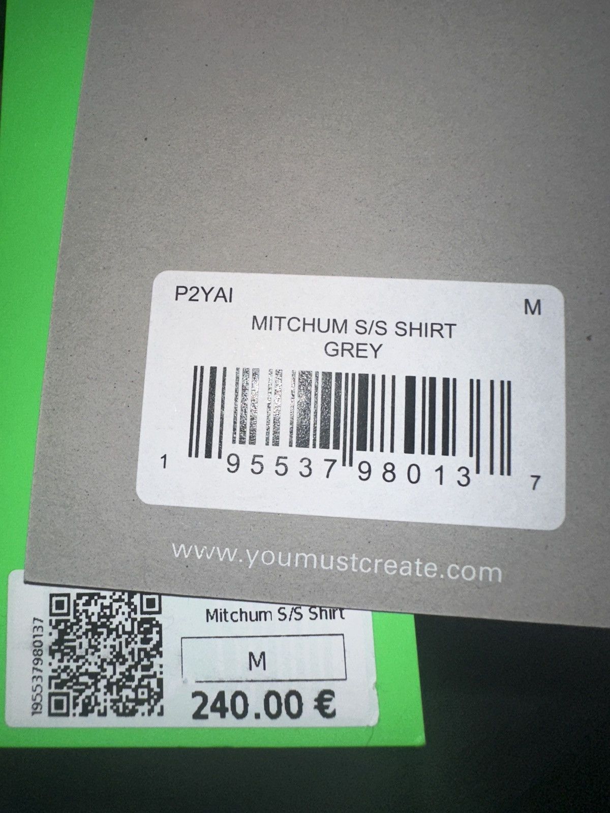 YMC YMC Mitchum Shirt Grey M Made in Portugal NWT Size US M / EU 48-50 / 2 - 5 Thumbnail