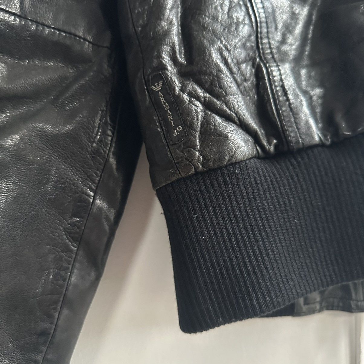 Armani Armani Jeans Vintage Vera pelle Leather Jacket Size XS / US 0-2 / IT 36-38 - 14 Thumbnail