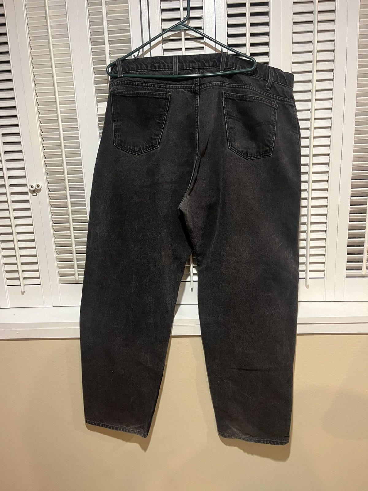 Levi's 90s Levis 554 Faded Black Paper Tag Rare XXL Denim Jeans Size US 44 / EU 60 - 6 Thumbnail