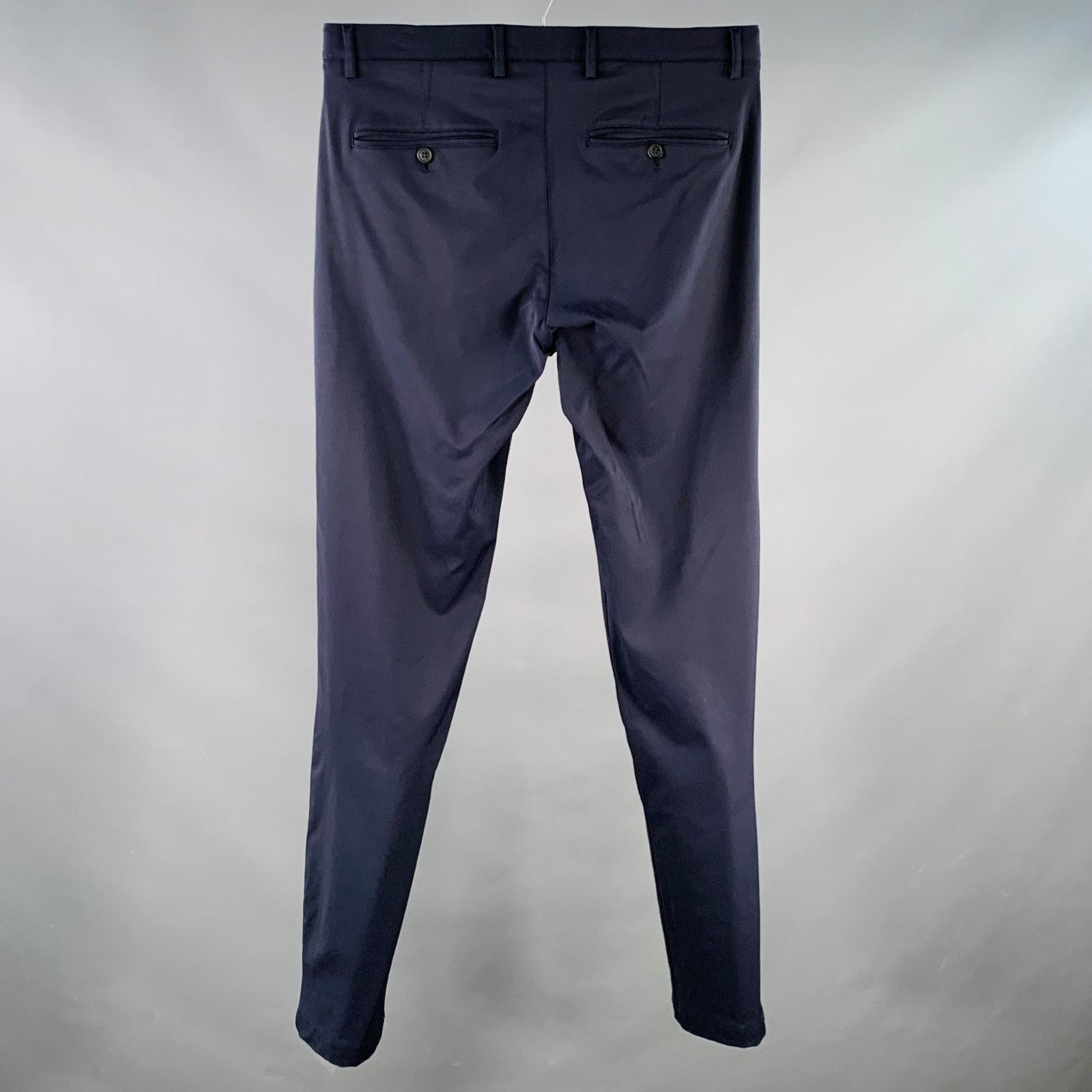 Theory THEORY Size 31 Black Polyamide Blend Flat Front Casual Pants Size US 31 - 2 Thumbnail