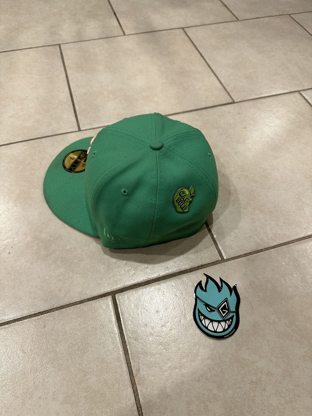 Hat Club Pink bottom I’ve Green yankee fitted Size ONE SIZE - 4 Thumbnail