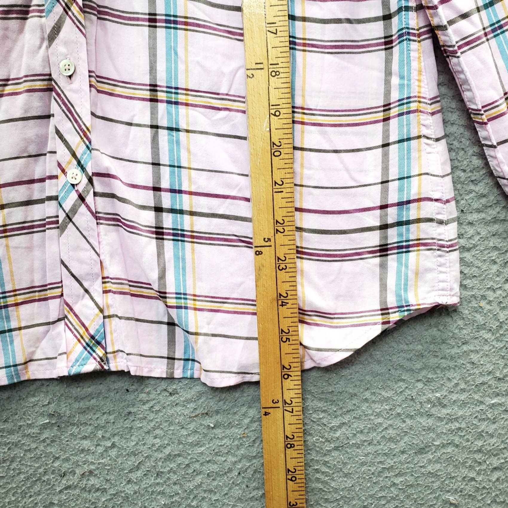 Talbots Talbots Womens Small Multicolor Check Long Sleeve Button Up Shirt - Casual, Cotton, 100% Cotton, Regular Fit, White/Multicolor, Size S Size S / US 4 / IT 40 - 4 Thumbnail