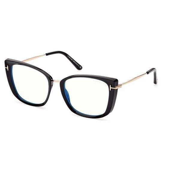 image of NWT Tom Ford Ft5816-B-001-53 53Mm Glasses in Black, Women's
