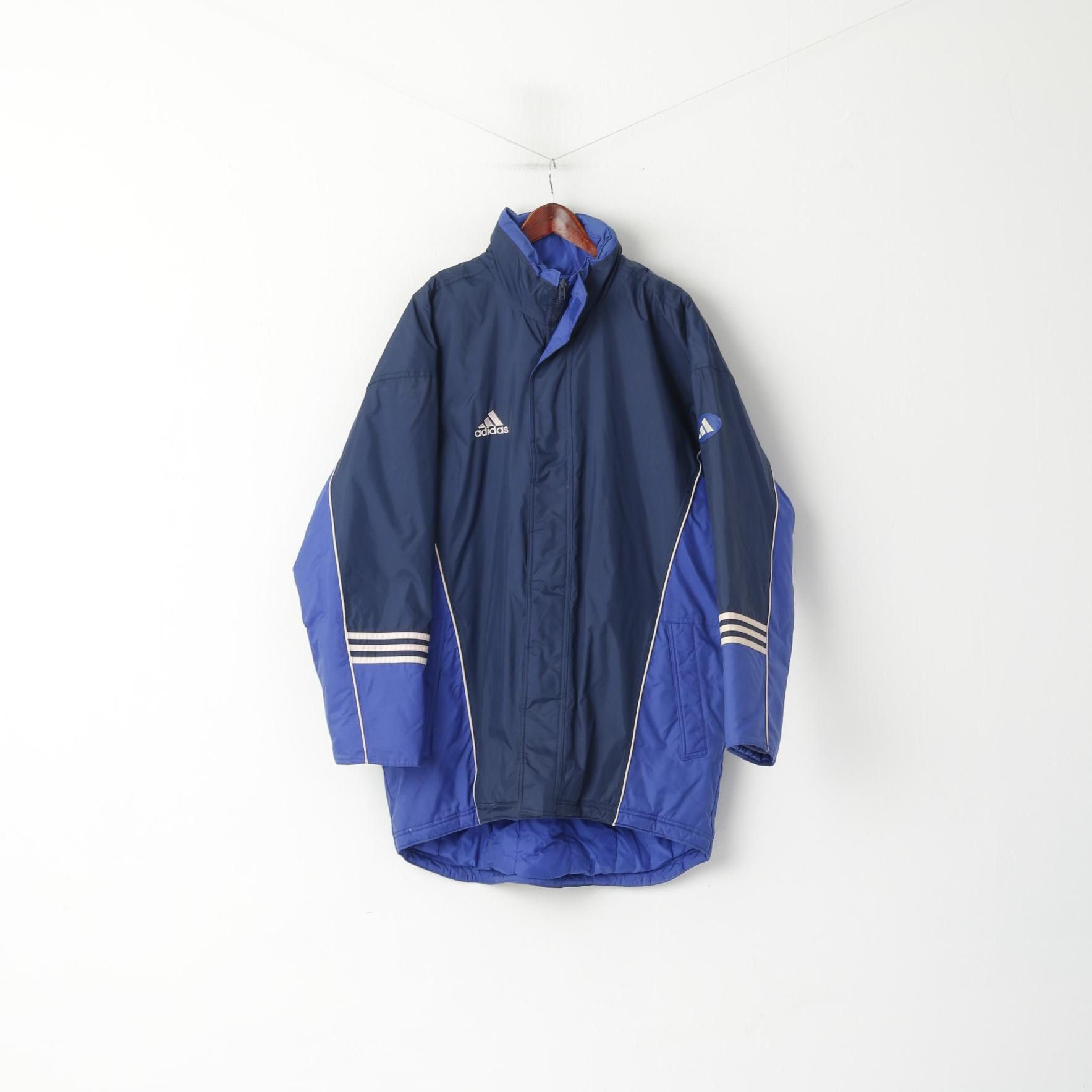 Adidas Adidas Men XL 198 Jacket Navy Nylon Padded 6100 Size US XL / EU 56 / 4 - 2 Thumbnail
