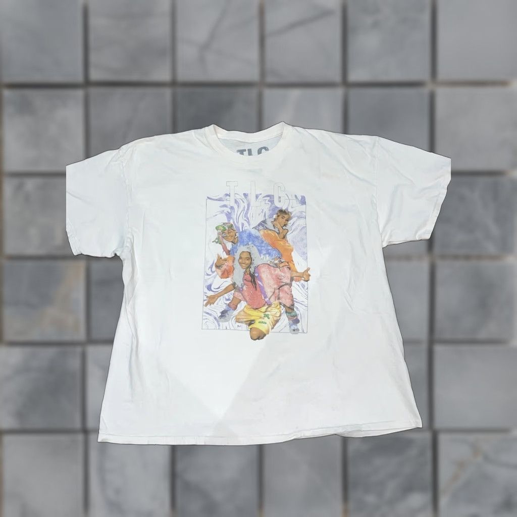 Vintage VINTAGE TLC T-Shirt White XL Men Regular XL 90s Size US XL / EU 56 / 4 - 1 Thumbnail