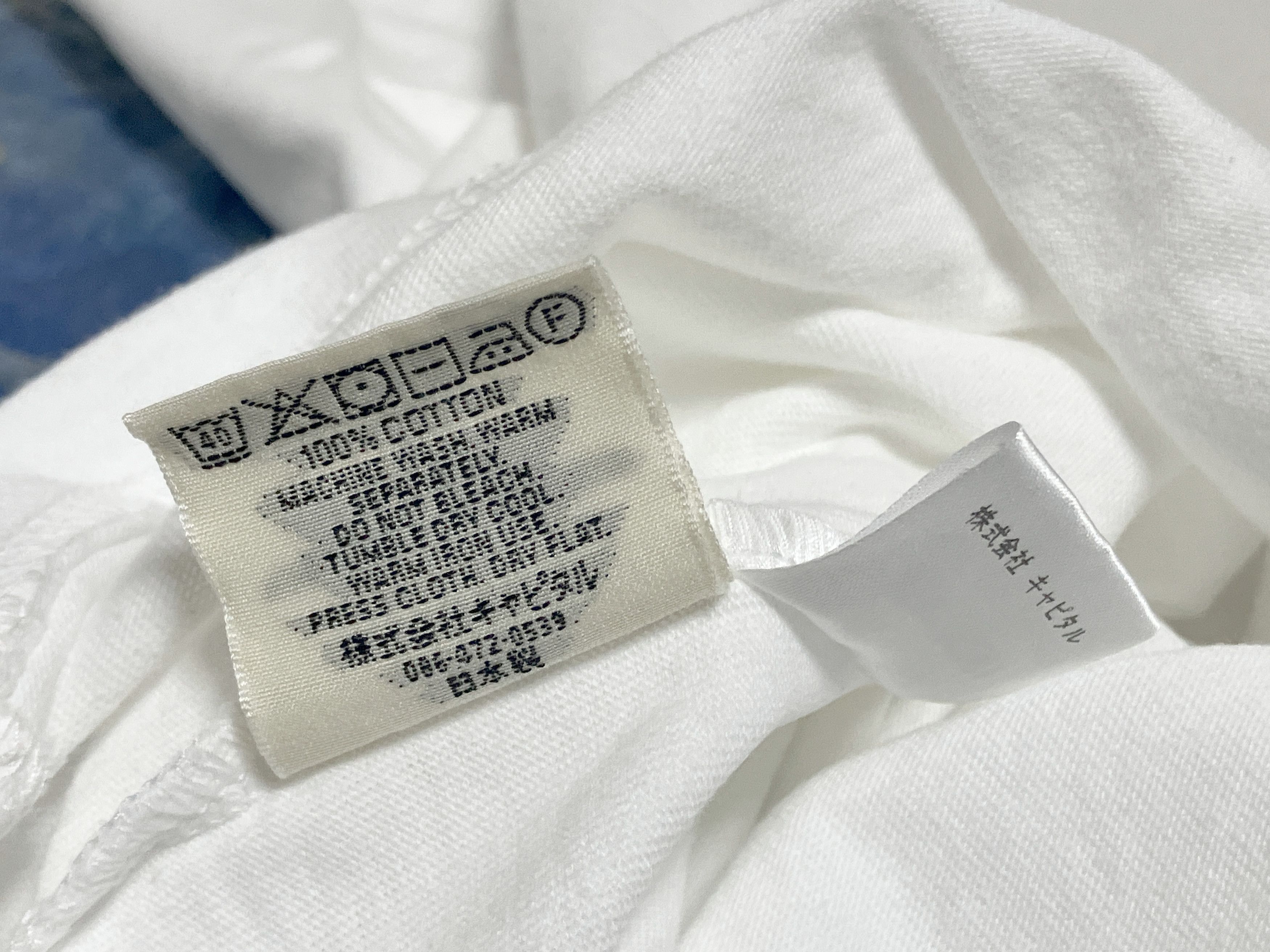 Kapital Kapital 20 Tenjiku PECKISH BORO PIECE crew t-shirt Tee white Size US XL / EU 56 / 4 - 11 Thumbnail