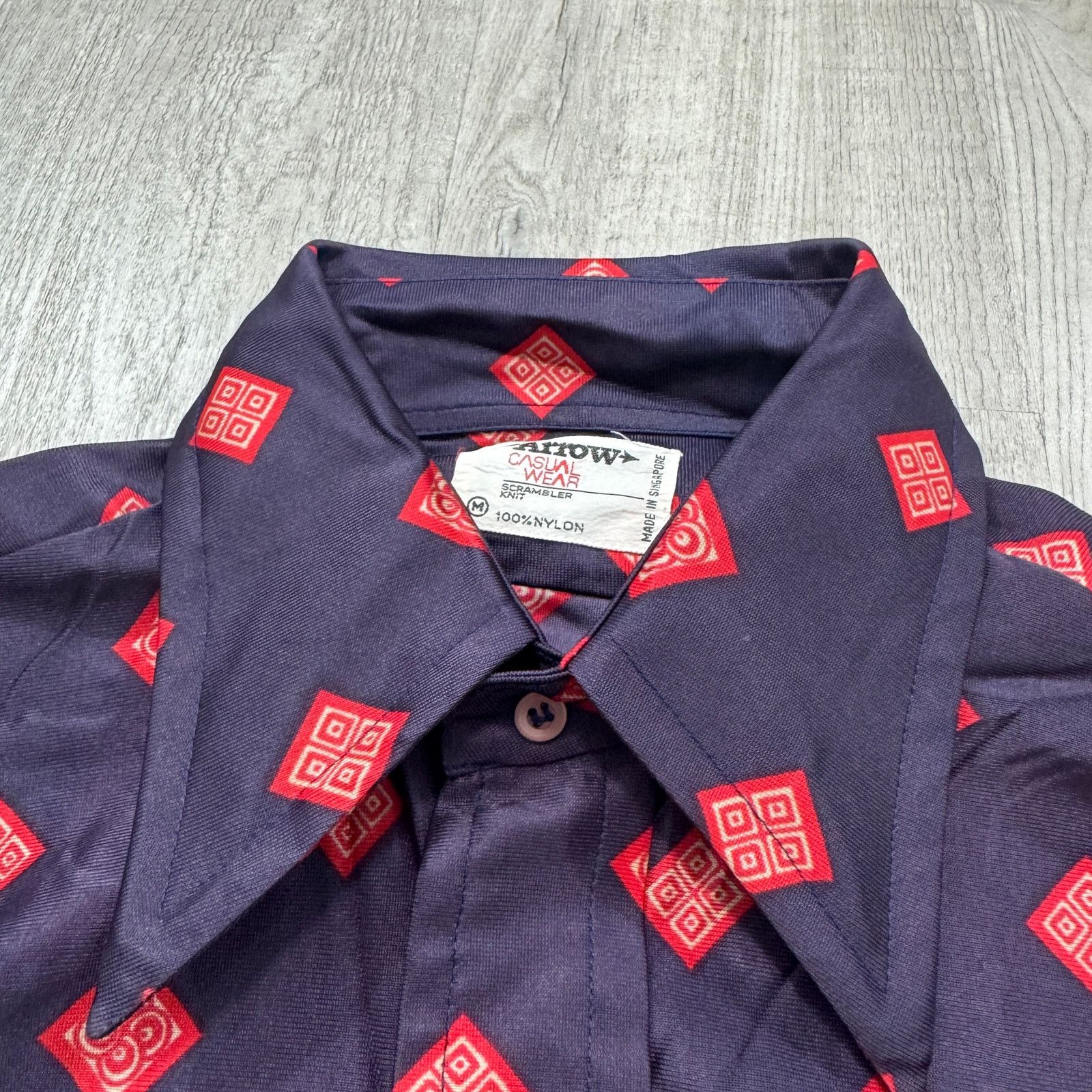 Vintage Vintage Arrow Shirt Mens Medium Geometric All Over Print 70s Size US M / EU 48-50 / 2 - 4 Thumbnail