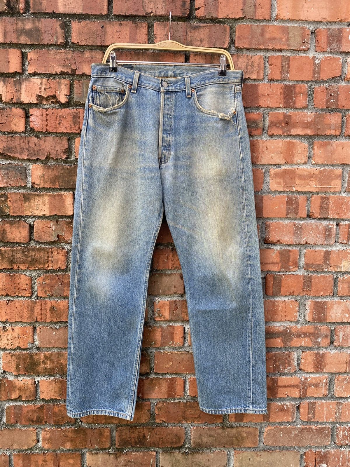 Levi's Vintage Clothing W34x30 vintage levi's 501 made in USA faded Size US 34 / EU 50 - 1 Thumbnail
