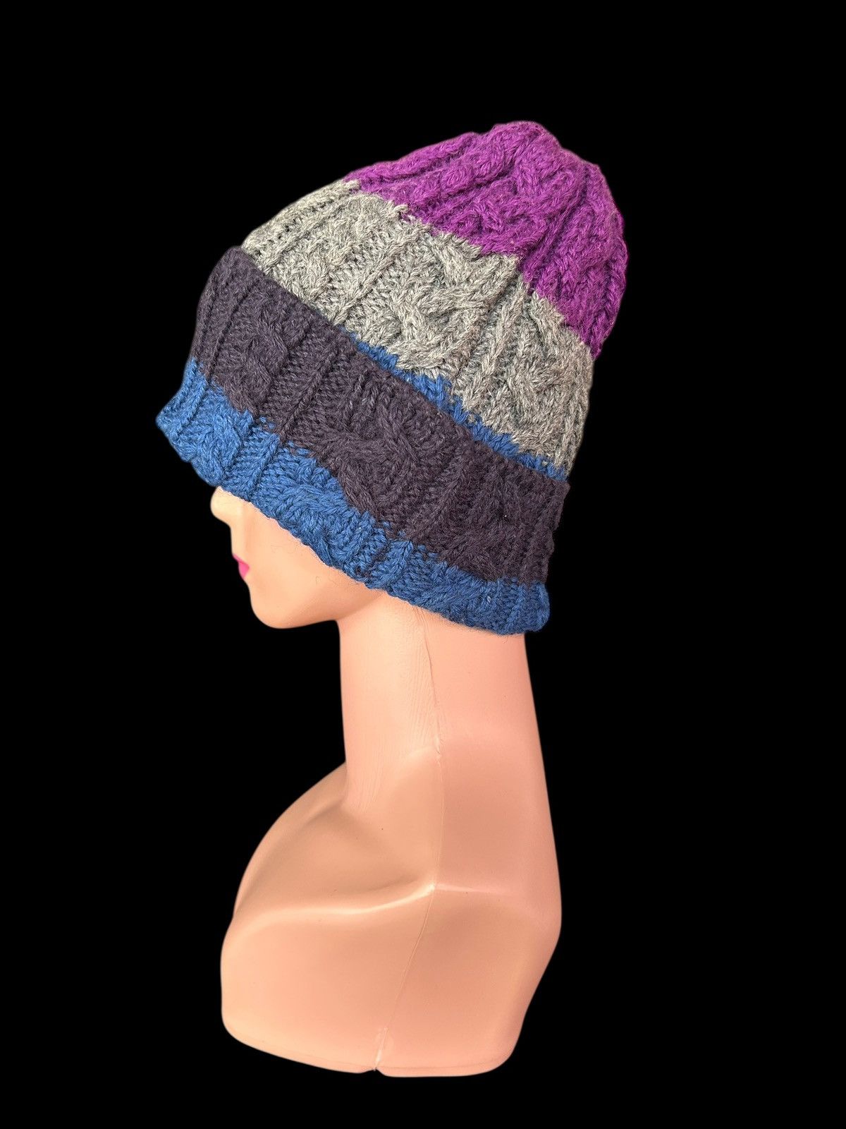 Japanese Brand × Kapital × Vintage Crochet Knitted Handmade Wool Beanie Hats Size ONE SIZE - 2 Thumbnail