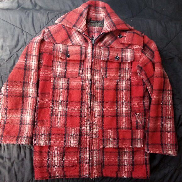 Vintage Vintage 70s Waterproof Wool Chore Coat Plaid Size US M / EU 48-50 / 2 - 2 Thumbnail