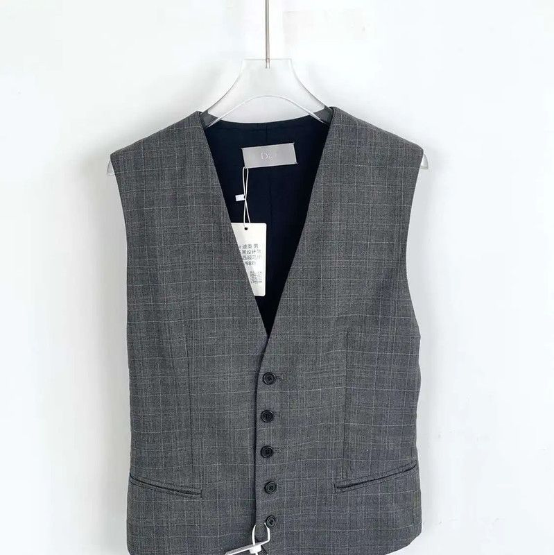 Dior Dior Gray Sleeveless Men's Jacket 0089 Size US XS / EU 42 / 0 - 1 Thumbnail