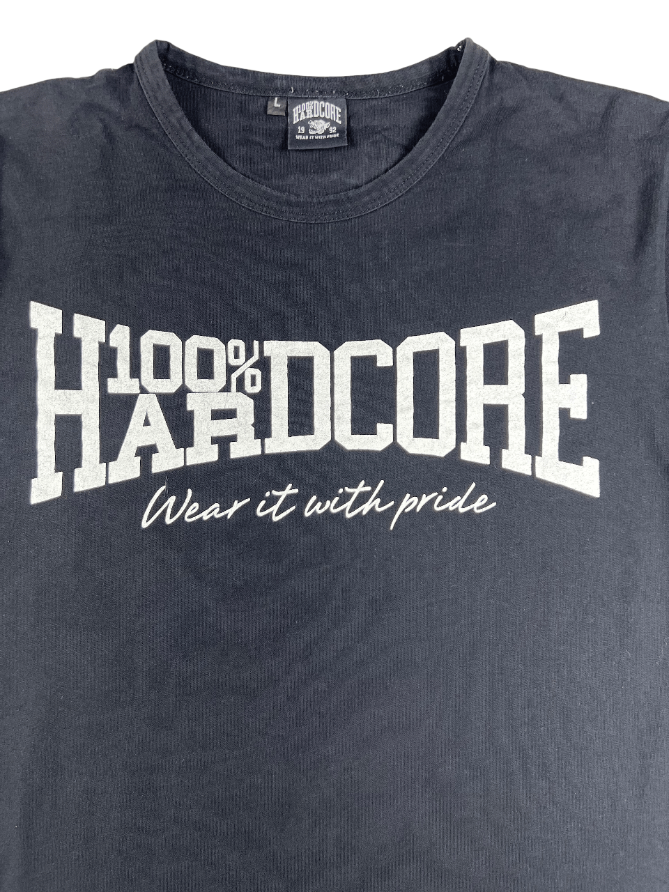 Vintage 100% Hardcore T-shirt L Size US L / EU 52-54 / 3 - 2 Thumbnail