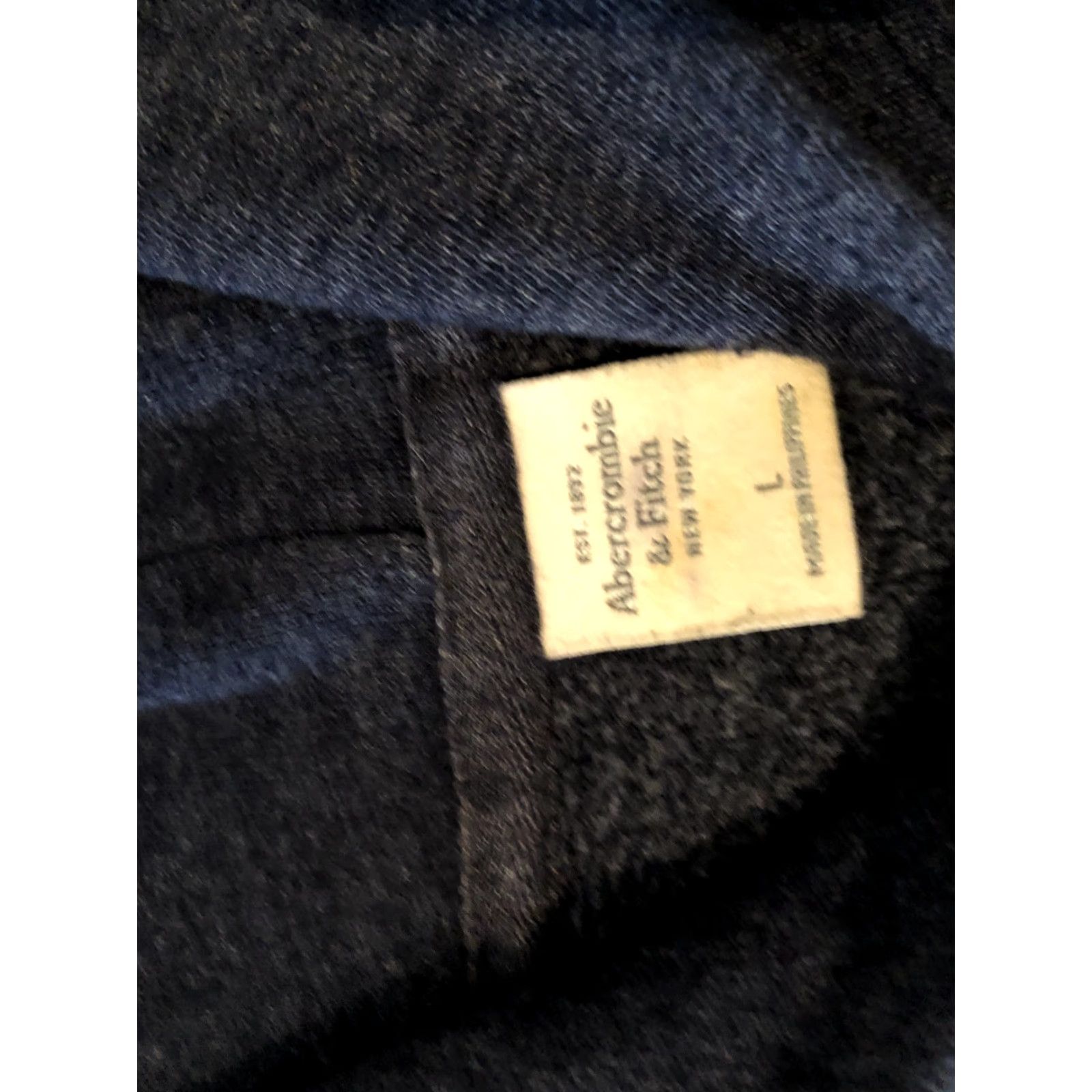Abercrombie & Fitch Womens Abercrombie & Fitch Hoodie Jacket L Large Gray Cotton Size L / US 10 / IT 46 - 2 Thumbnail