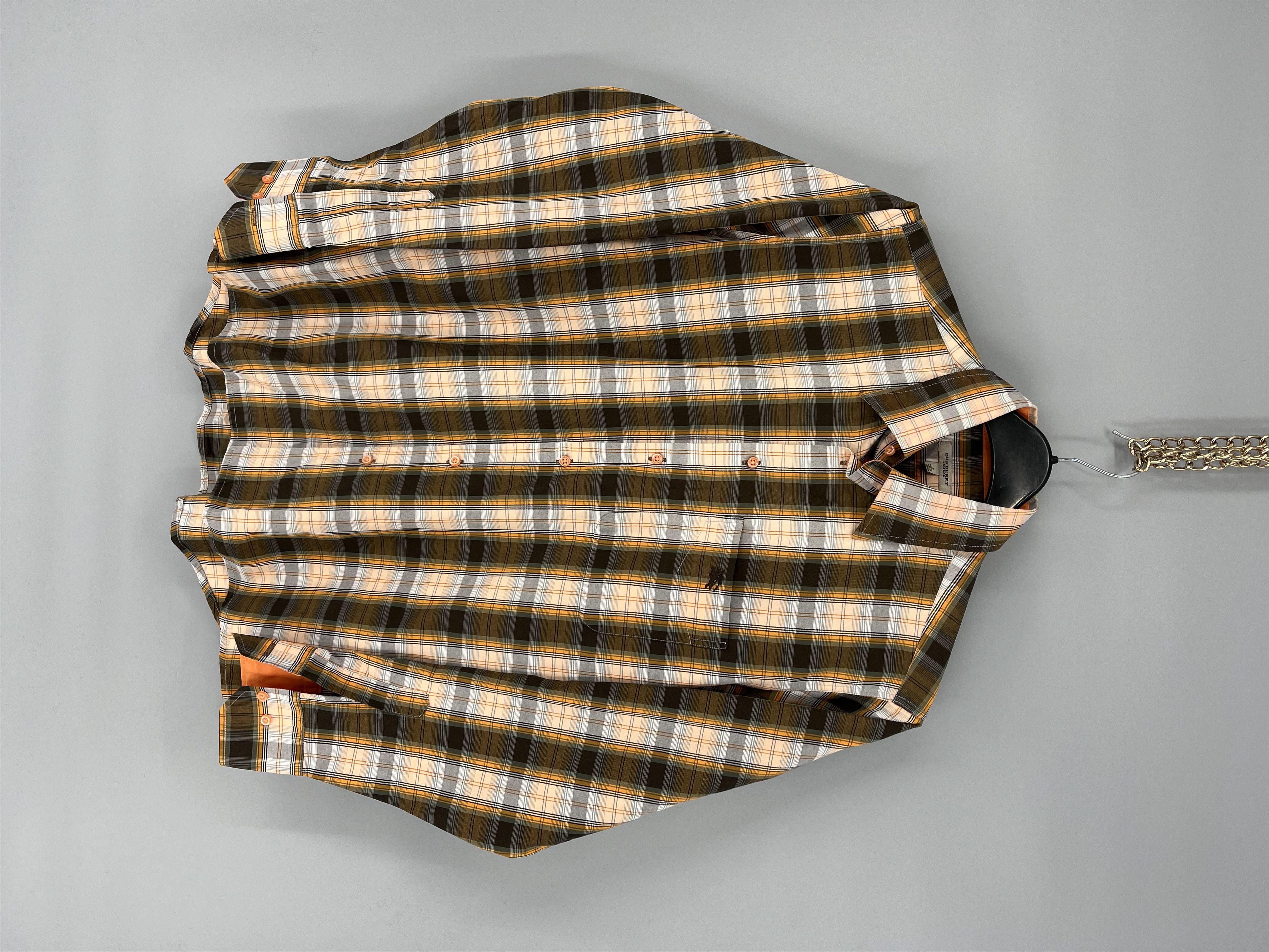 Burberry Burberry London Shirt Long Sleeve Vintage Rare Logo Size US S / EU 44-46 / 1 - 1 Thumbnail