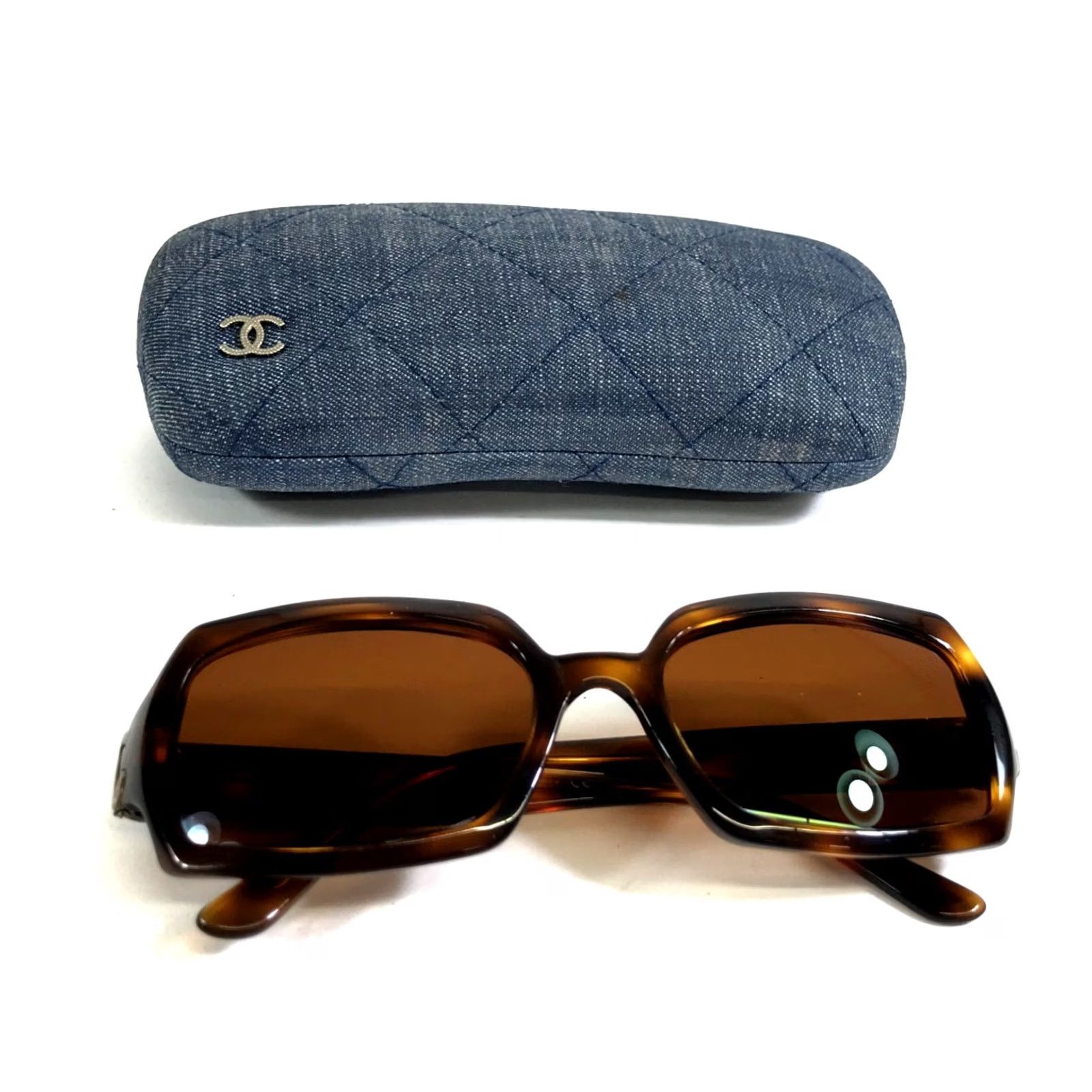 Chanel Sunglasses 5031 c.502/93 Havana Tortoise Sterling Silver w/ Brown Lenses http:// main image 2