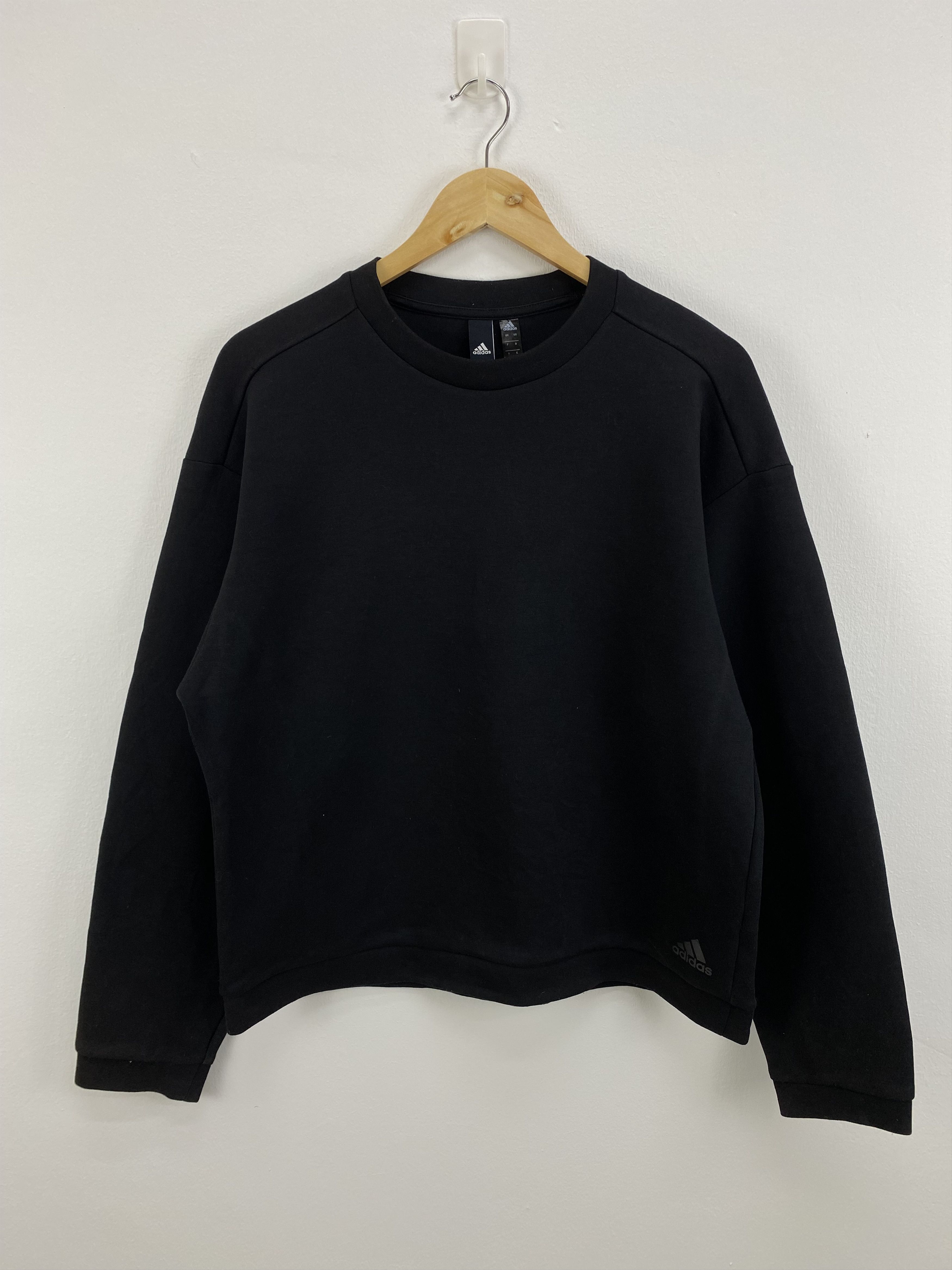 Adidas Black Sweatshirt Sweater Size US M / EU 48-50 / 2 - 1 Thumbnail