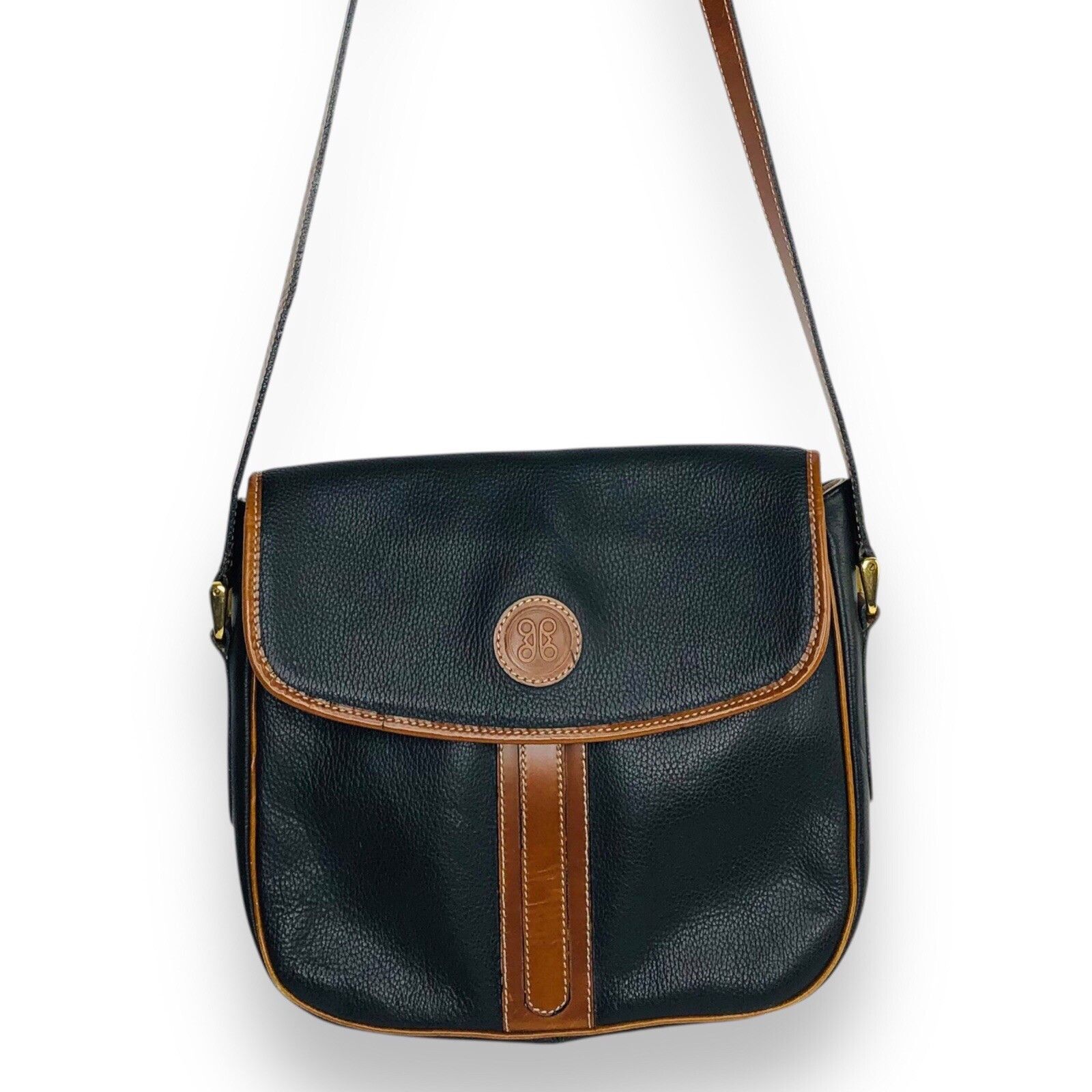 Other Vtg Dé-Roman UK Leather Purse Black Brown crossbody bags Size ONE SIZE - 1 Thumbnail