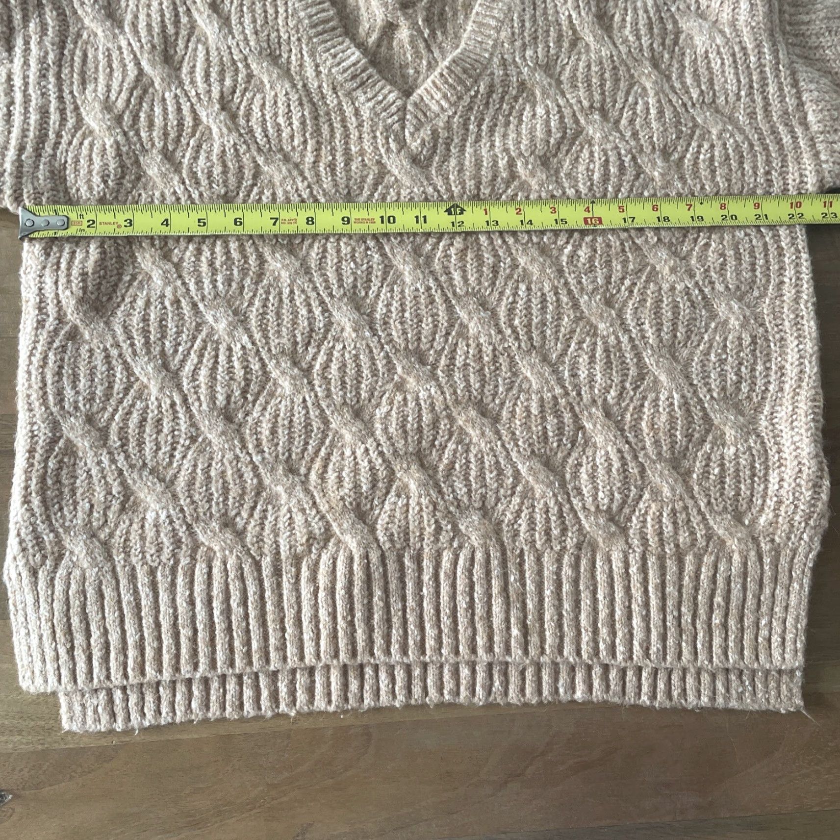 Lucky Brand Lucky Brand Cable Knit Sweater Women Large Orange Long Sleeve Pullover Sweater Pullover BeamGeometric Bohemian 80s? Size L / US 10 / IT 46 - 6 Thumbnail