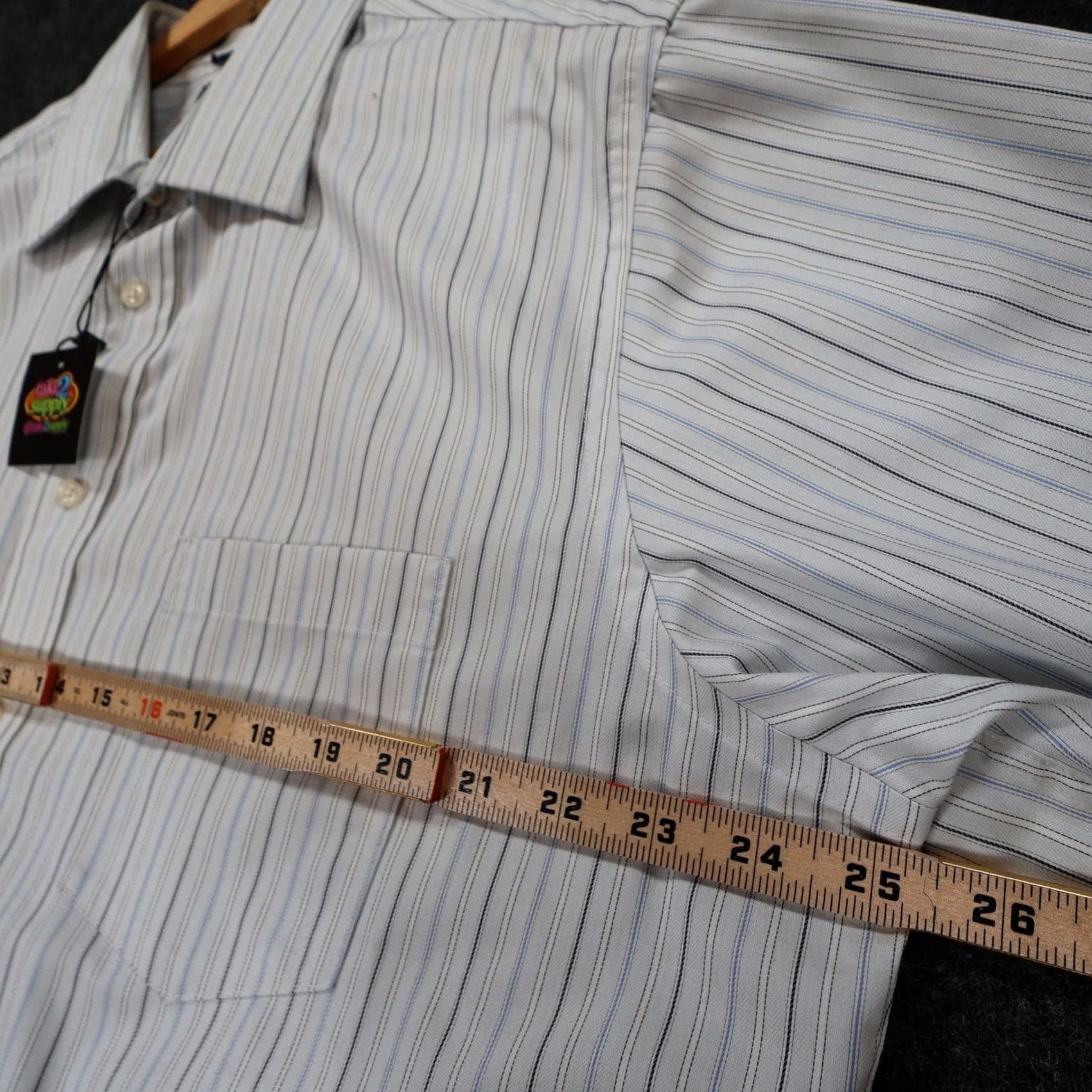 Chaps Chaps Shirt Mens 17.5 34/35 White Striped Non-Iron Classic Size US XXL / EU 58 / 5 - 3 Thumbnail