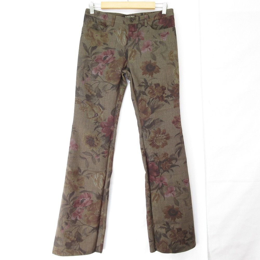 Other Other TORNADO MART Flower Flare Pants Textile Pants DUTY FREE for USA Size ONE SIZE - 1 Thumbnail