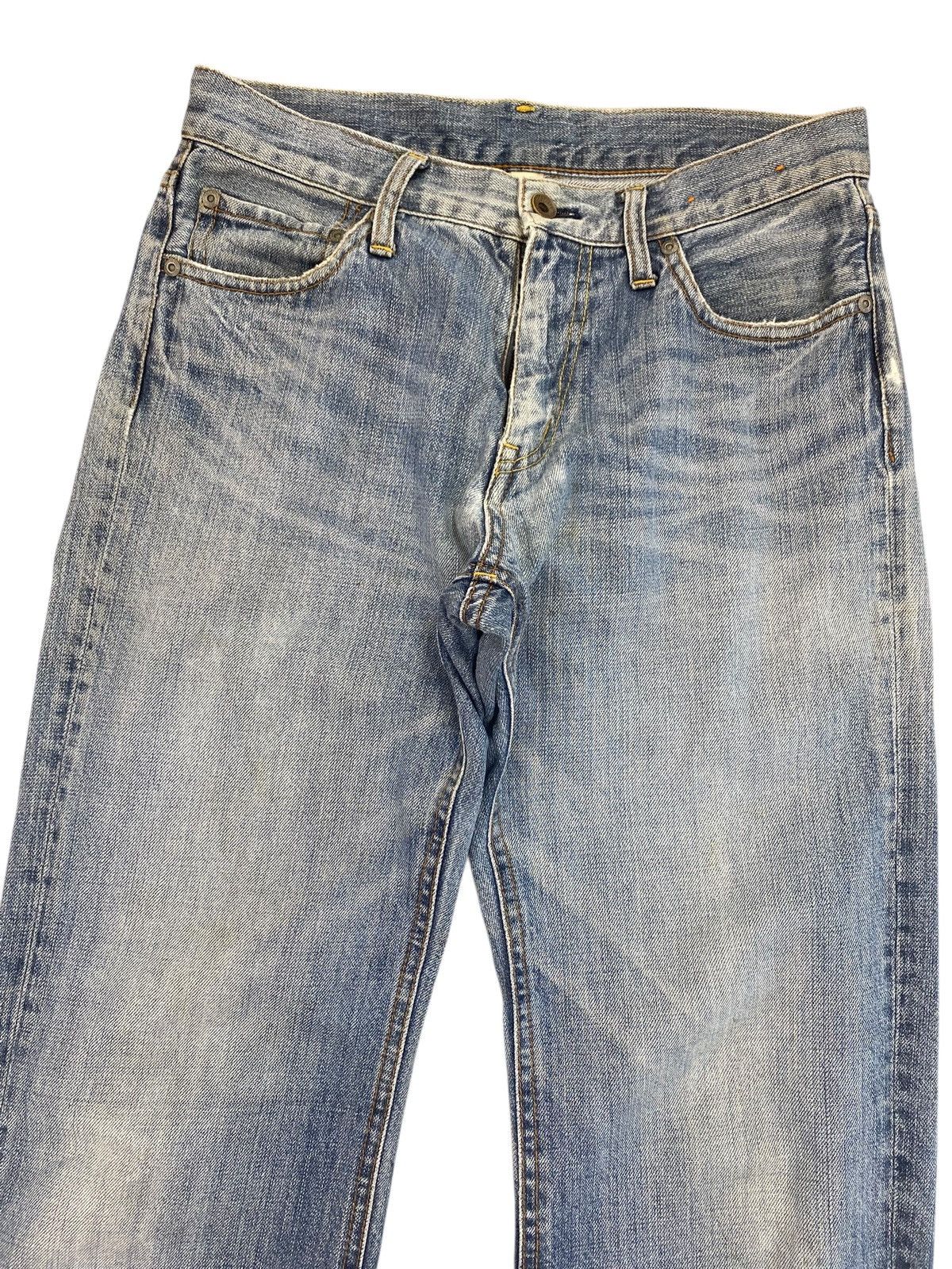 Japanese Brand Japanese Brand Whiskers Distressed Style Loose Jeans Size US 30 / EU 46 - 2 Thumbnail